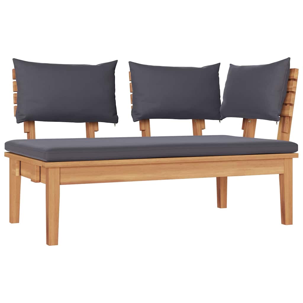 Hagesofa Set 5 pcs Brun og Grå