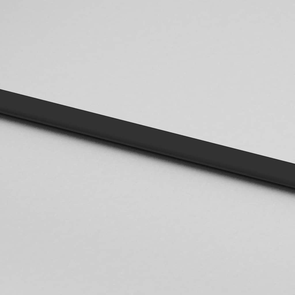 Skyvedør med monteringssett svart 76x205 cm ESG-glass vidaXL