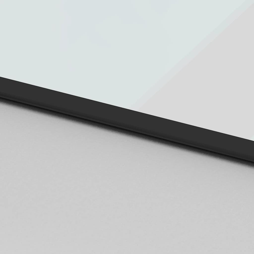 Skyvedør med monteringssett svart 90x205 cm herdet glass vidaXL