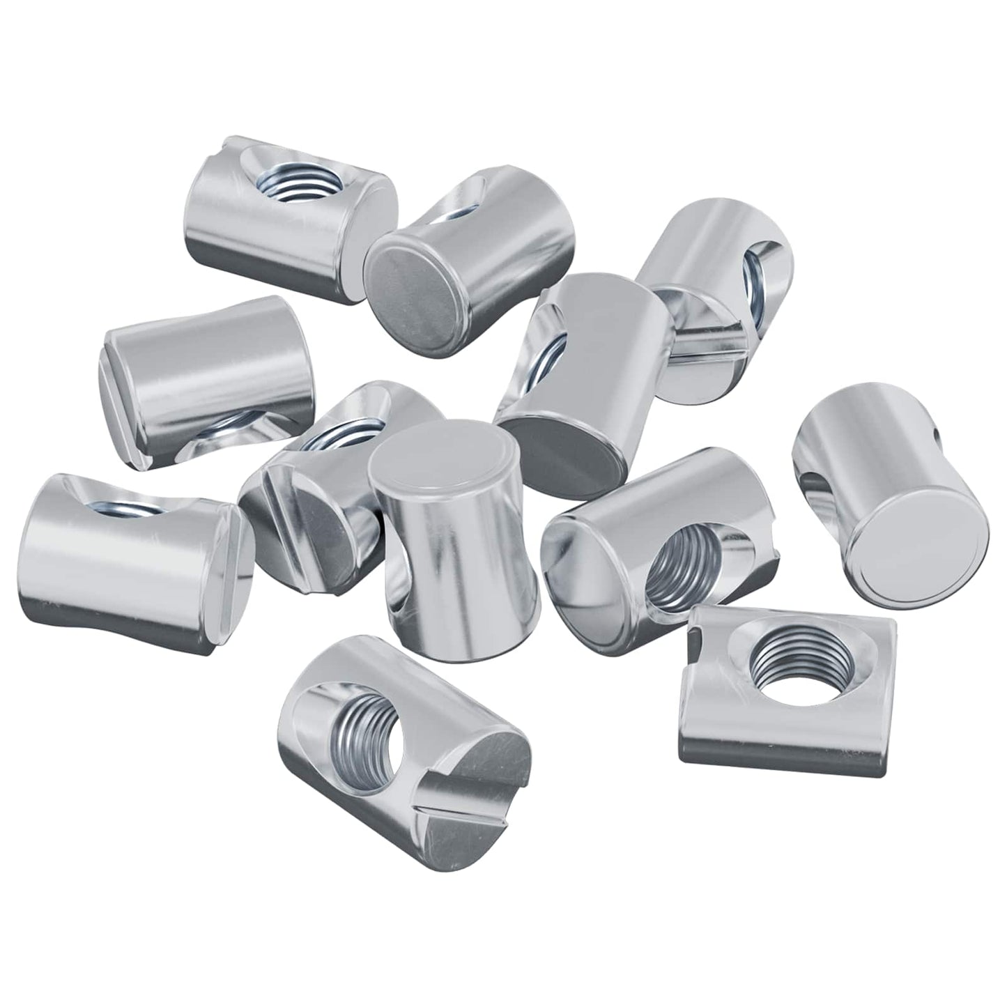Fattnut 3462 pcs sølv M6 x 13 mm Metall