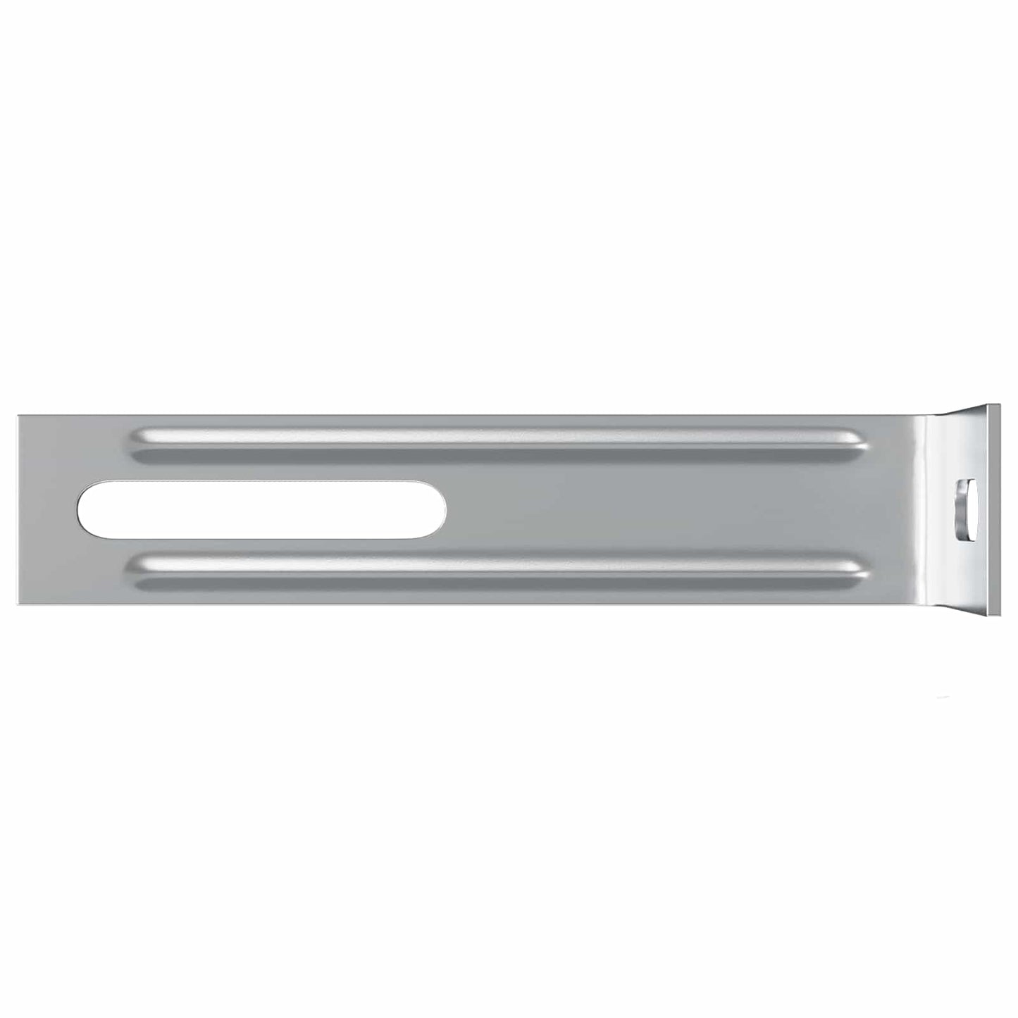 Anti-tipp brakett Ensfarget 12 pcs sølv 74,5 x 15 x 32 mm Jern