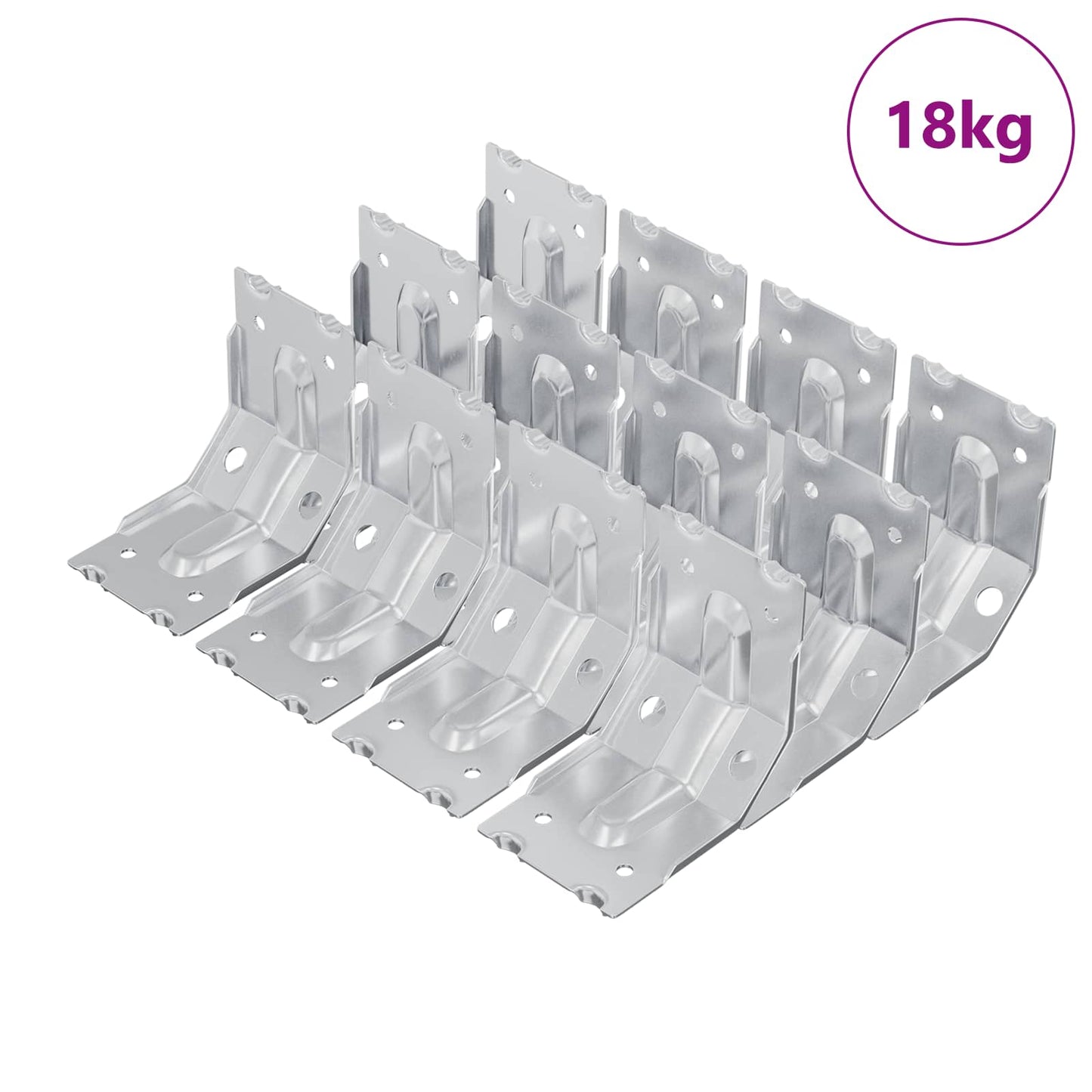 Konsoll 212 pcs Sinkbelagt 106 x 55 x 1,5mm Stål