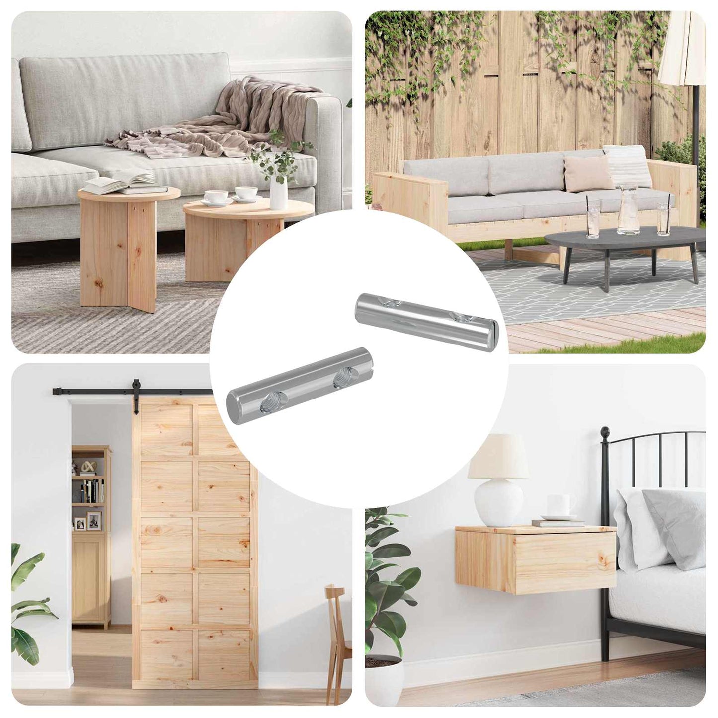 Nøtt 2 pcs Sinkbelagt 60 x 12 mm Jern