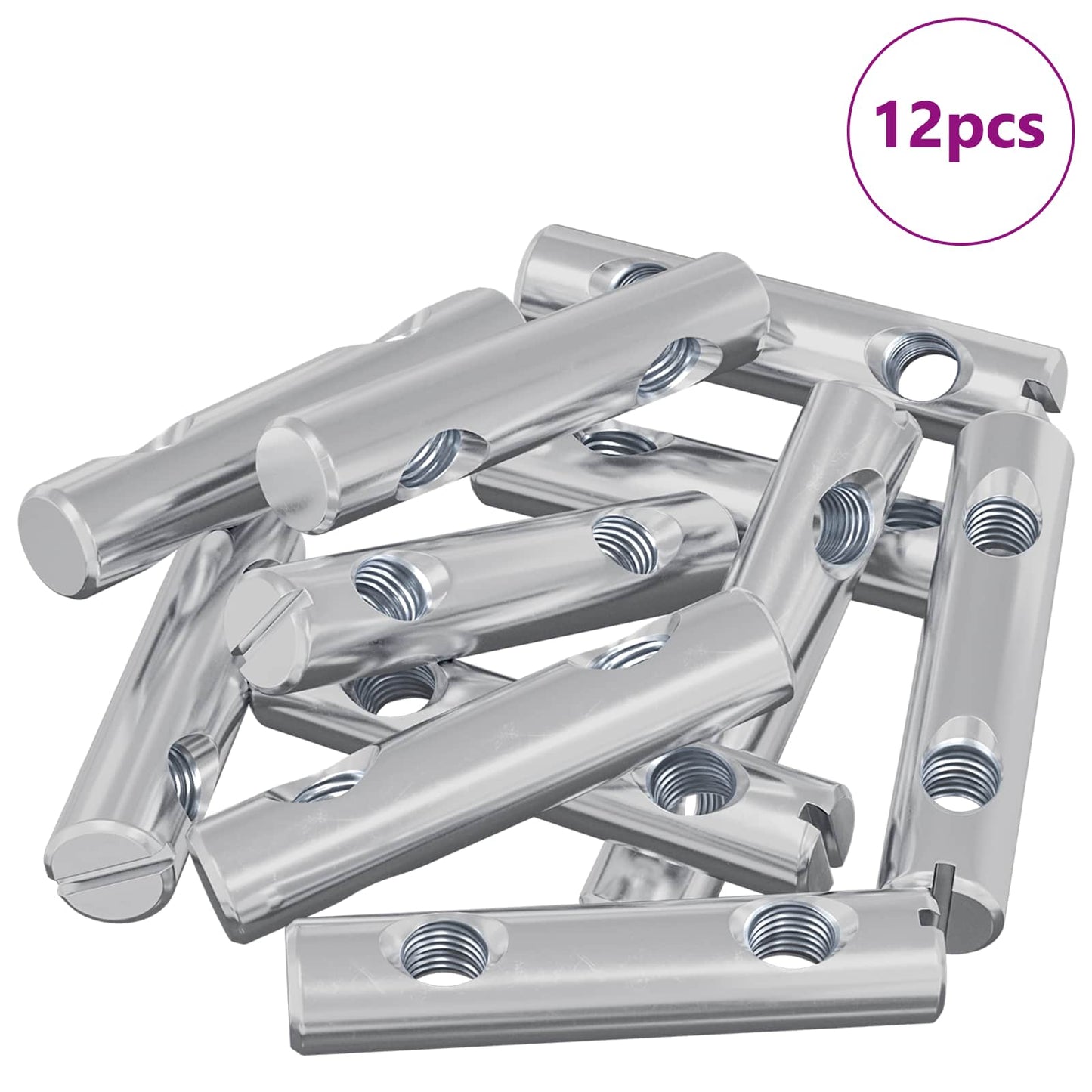 Nøtt 12 pcs Sinkbelagt 60 x 12 mm Jern
