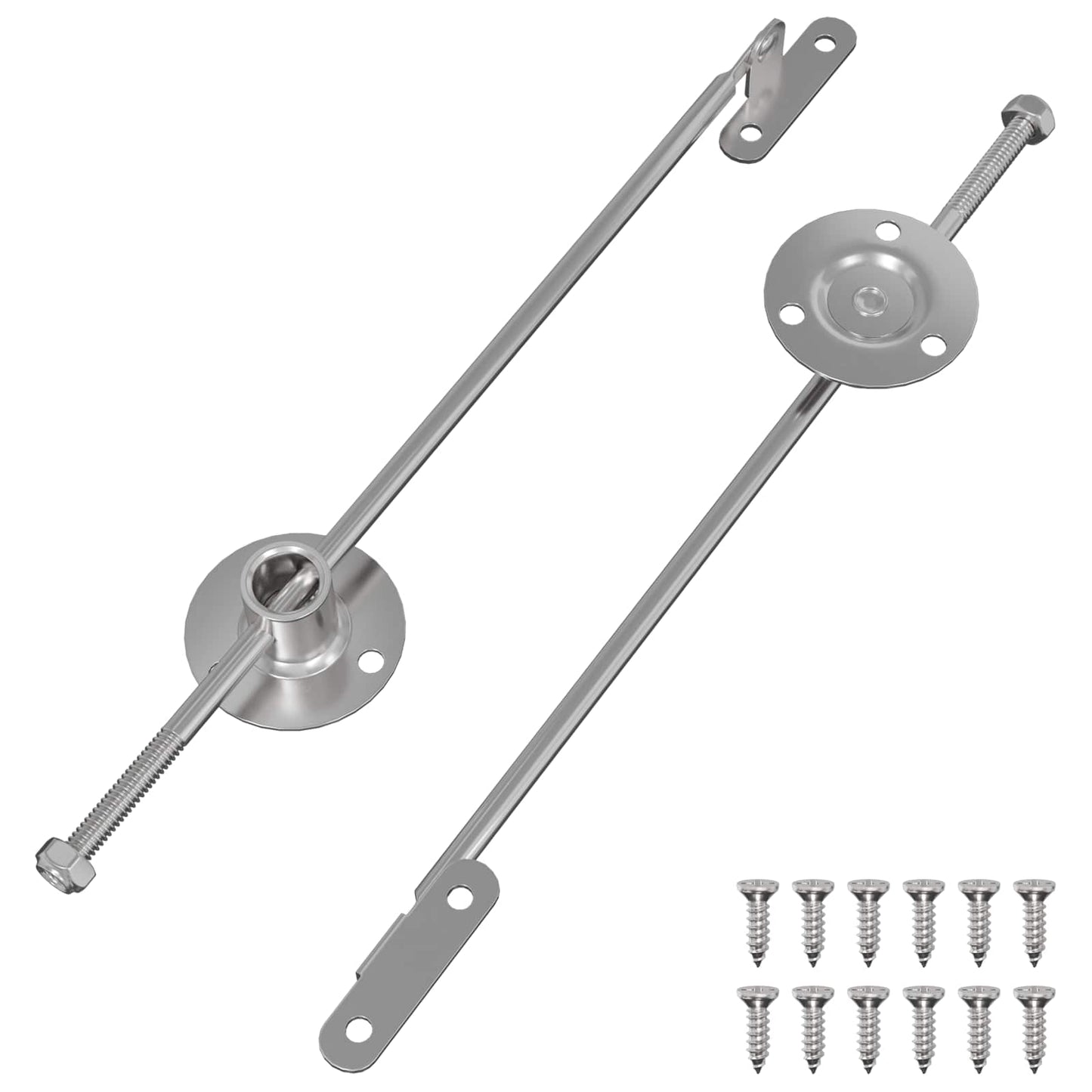 Trekkstang Hengsel 2 pcs sølv 190 mm Jern