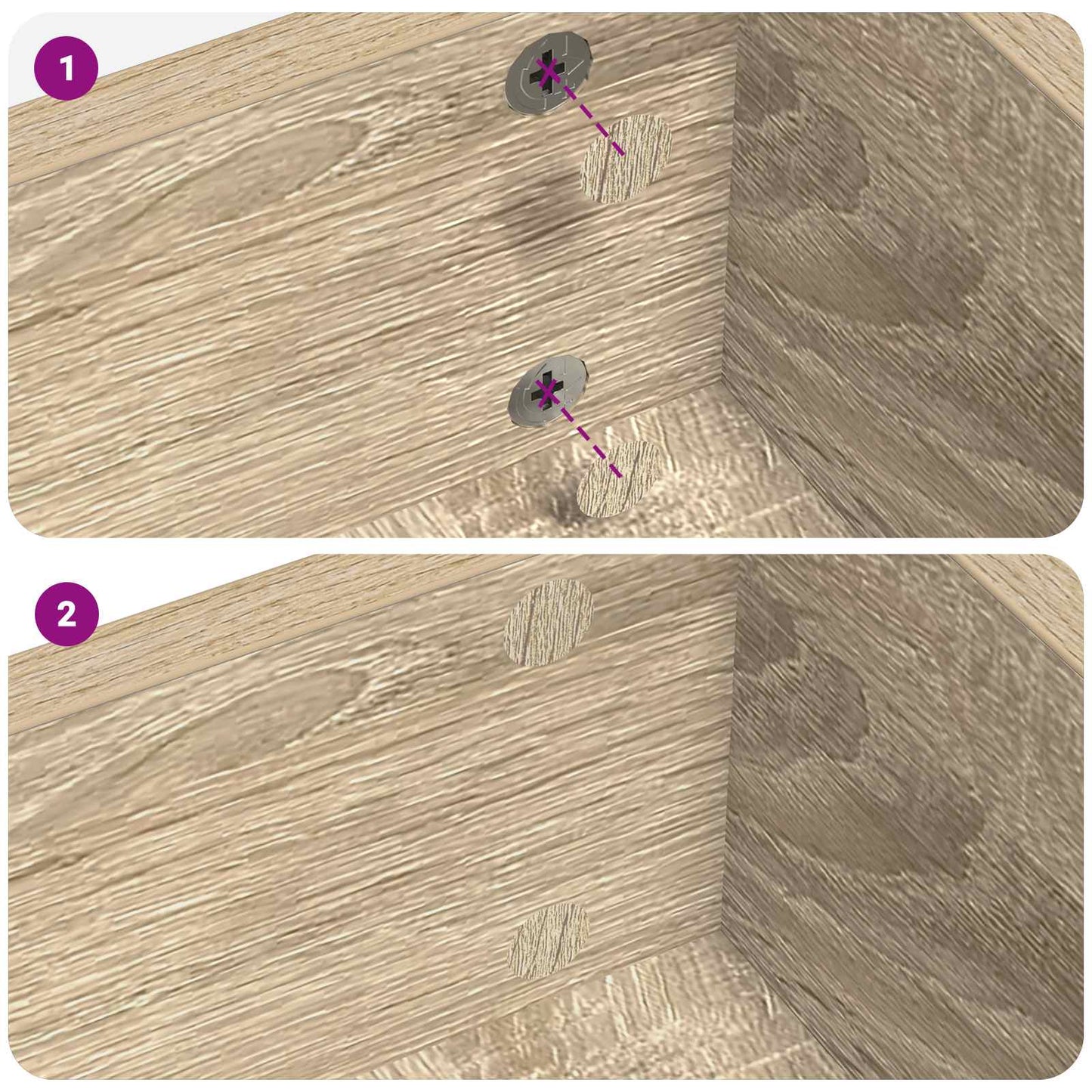 Klebende skrue deksel 12 pcs Sonoma eik Ø 20 x 0,5 mm