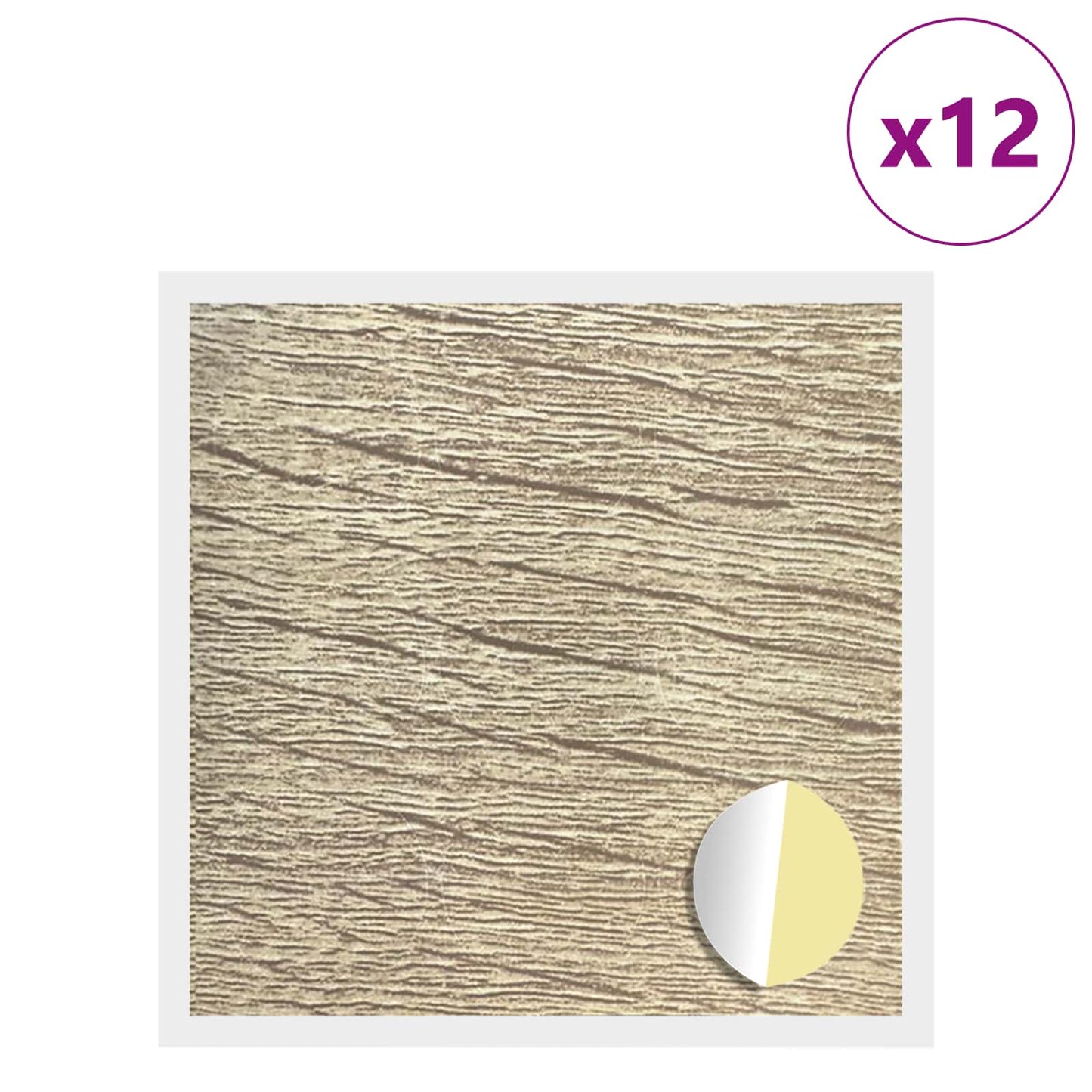 Klebende skrue deksel 12 pcs Sonoma eik Ø 20 x 0,5 mm