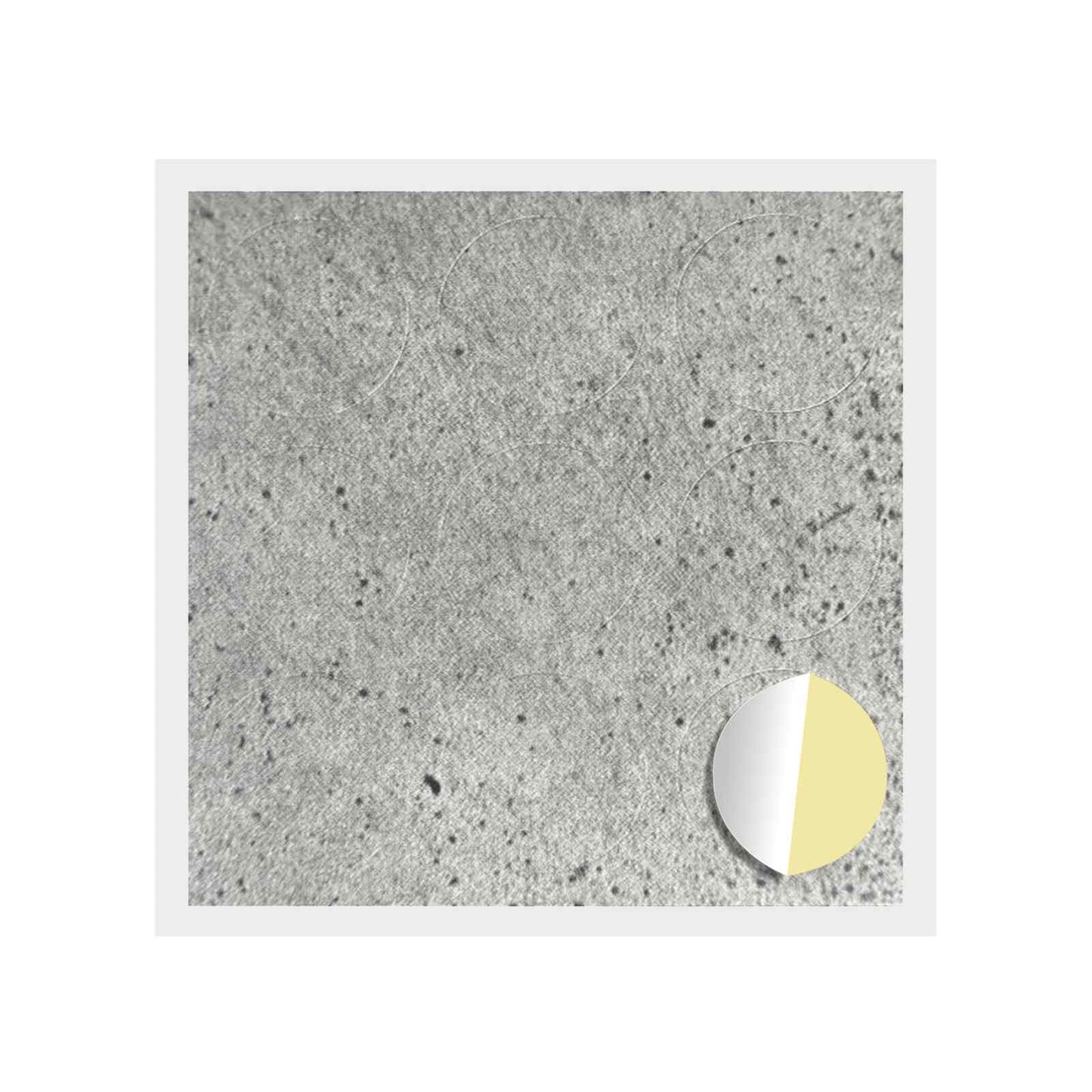 Klebende skrue deksel 12 pcs Betonggrå Ø 20 x 0,5 mm