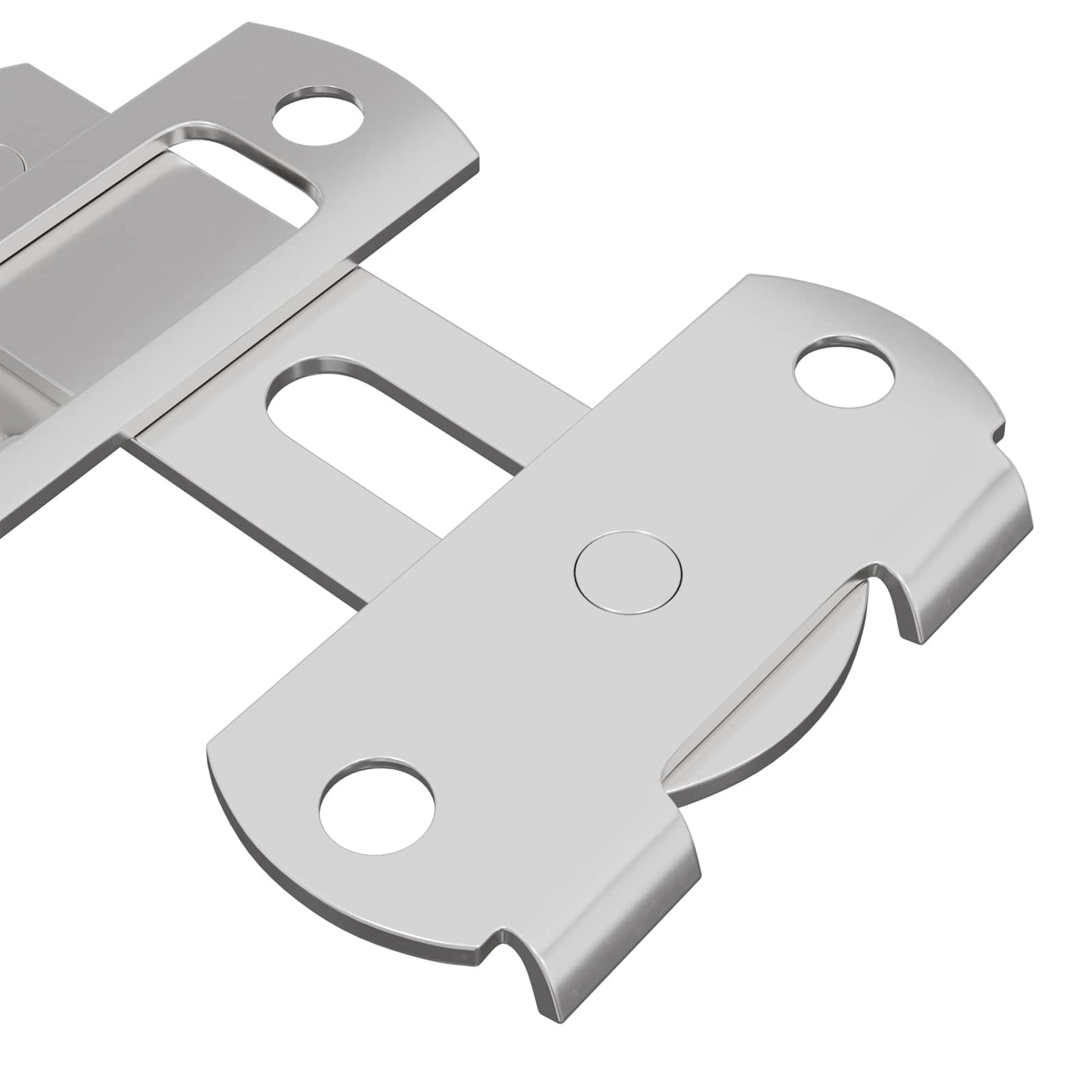 Dørlåsen 2 pcs sølv 70 x 8 mm Stål