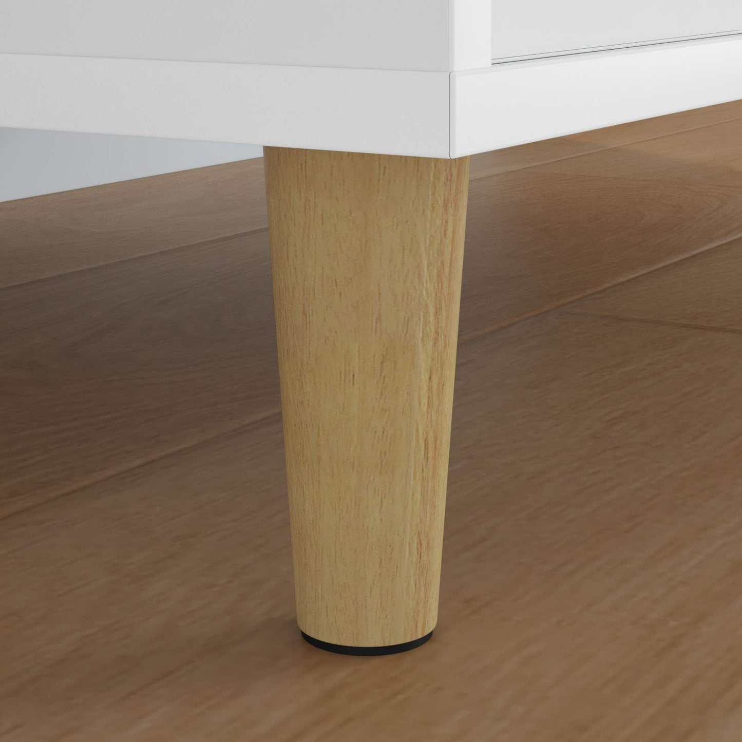 Møbelføtter 12 pcs Brun Ø 44 x 100 mm Solid Eucalyptus Tre