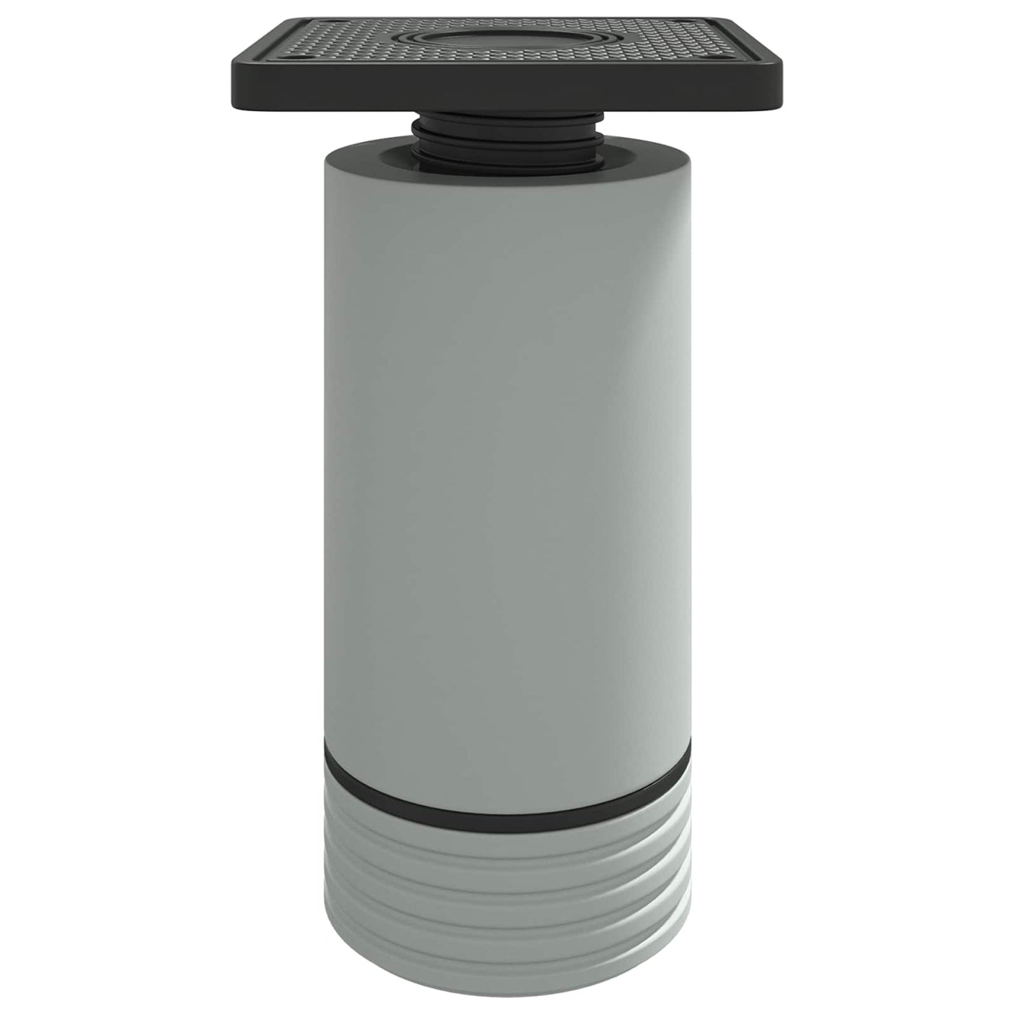 Møbelføtter Justerbar 12 pcs Hvit 64 x 64 x 100 mm PP