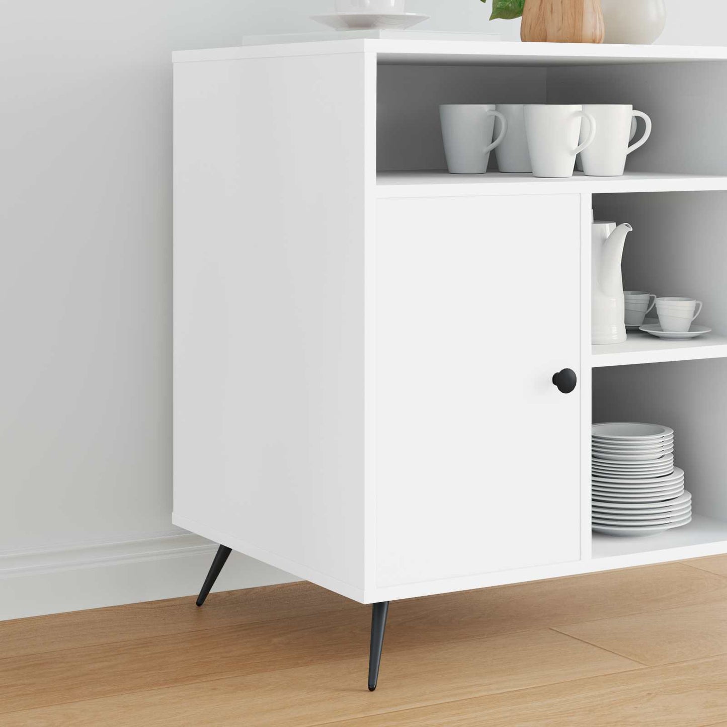Stående føtter 2 pcs Svart 56 x 56 x 100 mm Jern