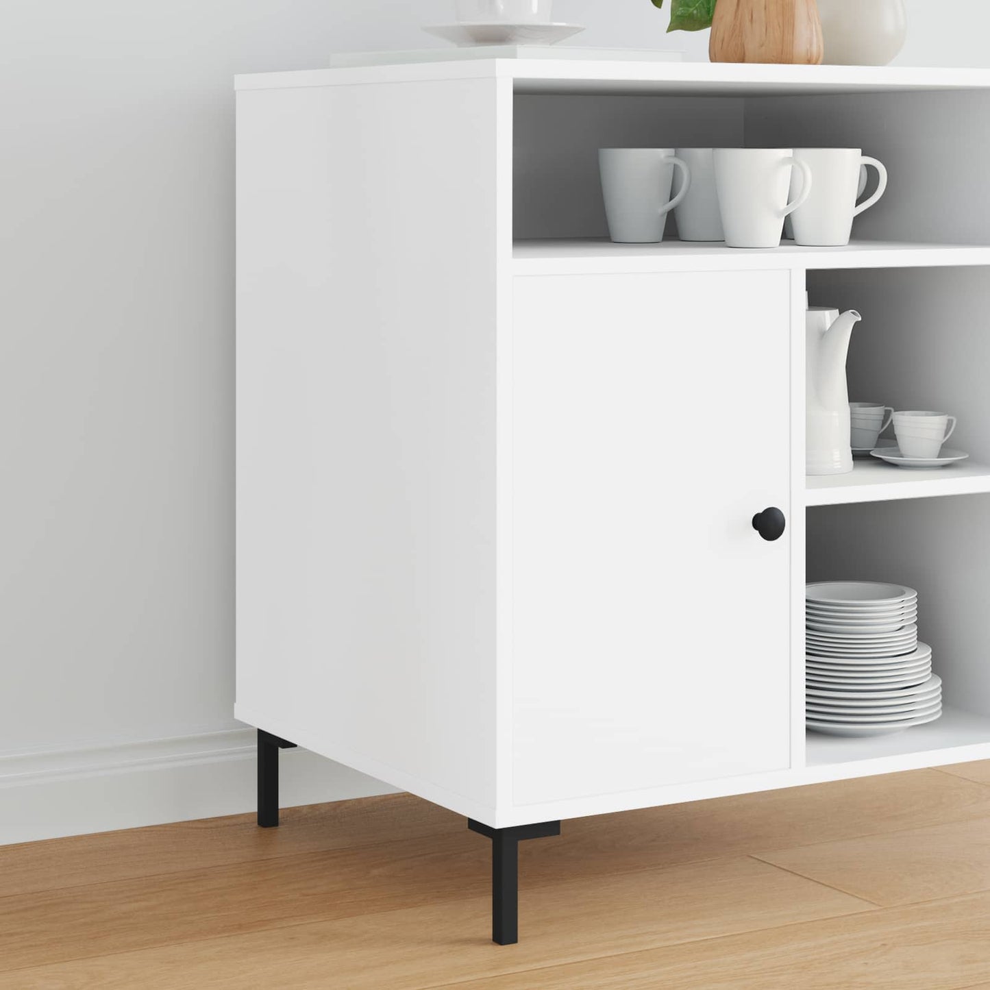 Stående føtter 2 pcs Svart 57 x 57 x 100 mm Jern