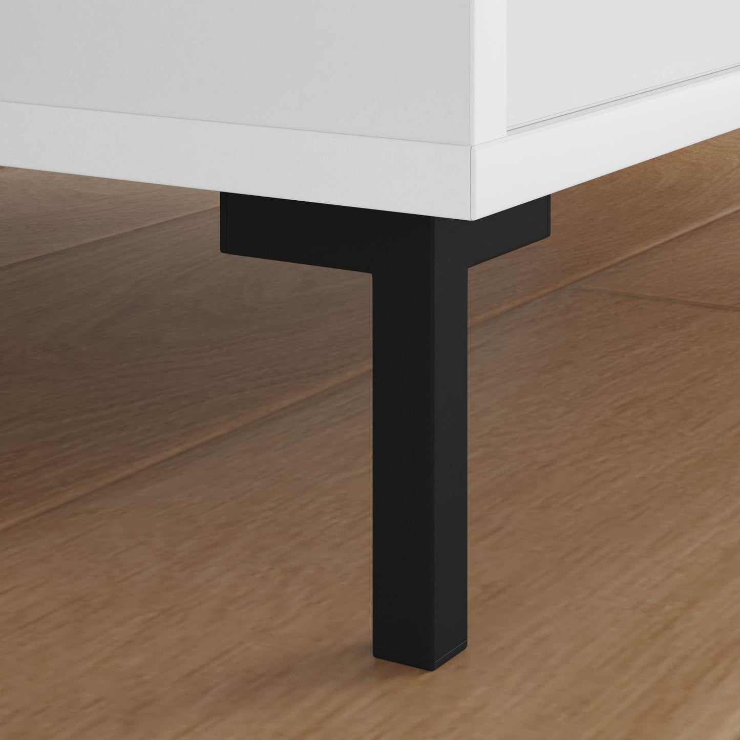 Stående føtter 2 pcs Svart 57 x 57 x 100 mm Jern