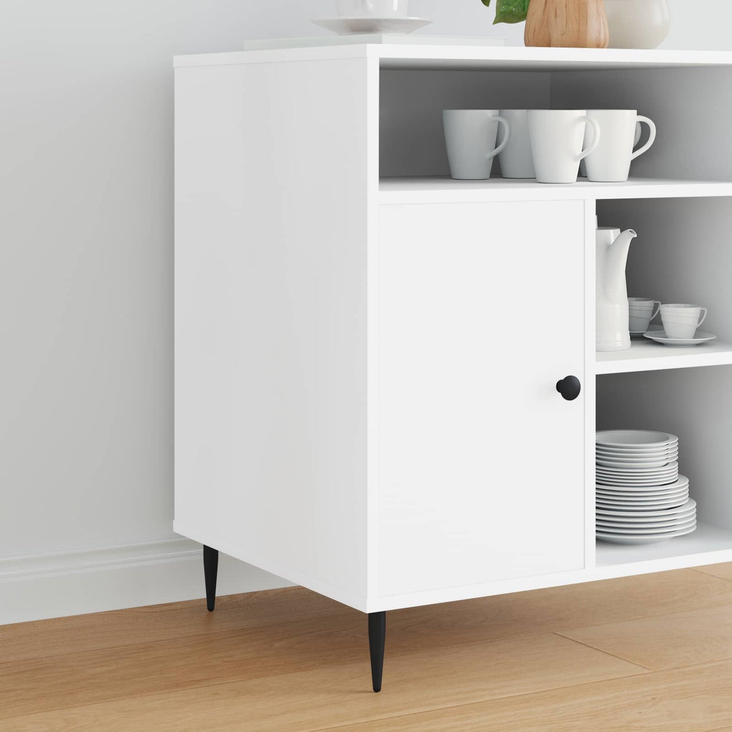 Møbelføtter 2 pcs Svart Ø 40 x 98 mm Jern