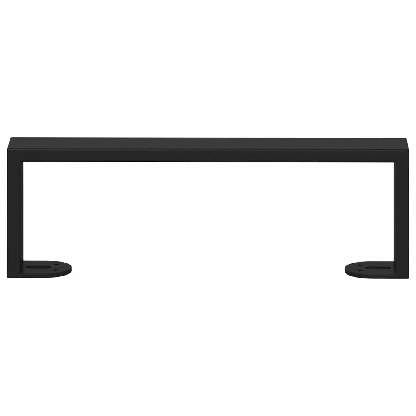 Møbelføtter 12 pcs Svart 311 x 40,5 x 100 mm Jern