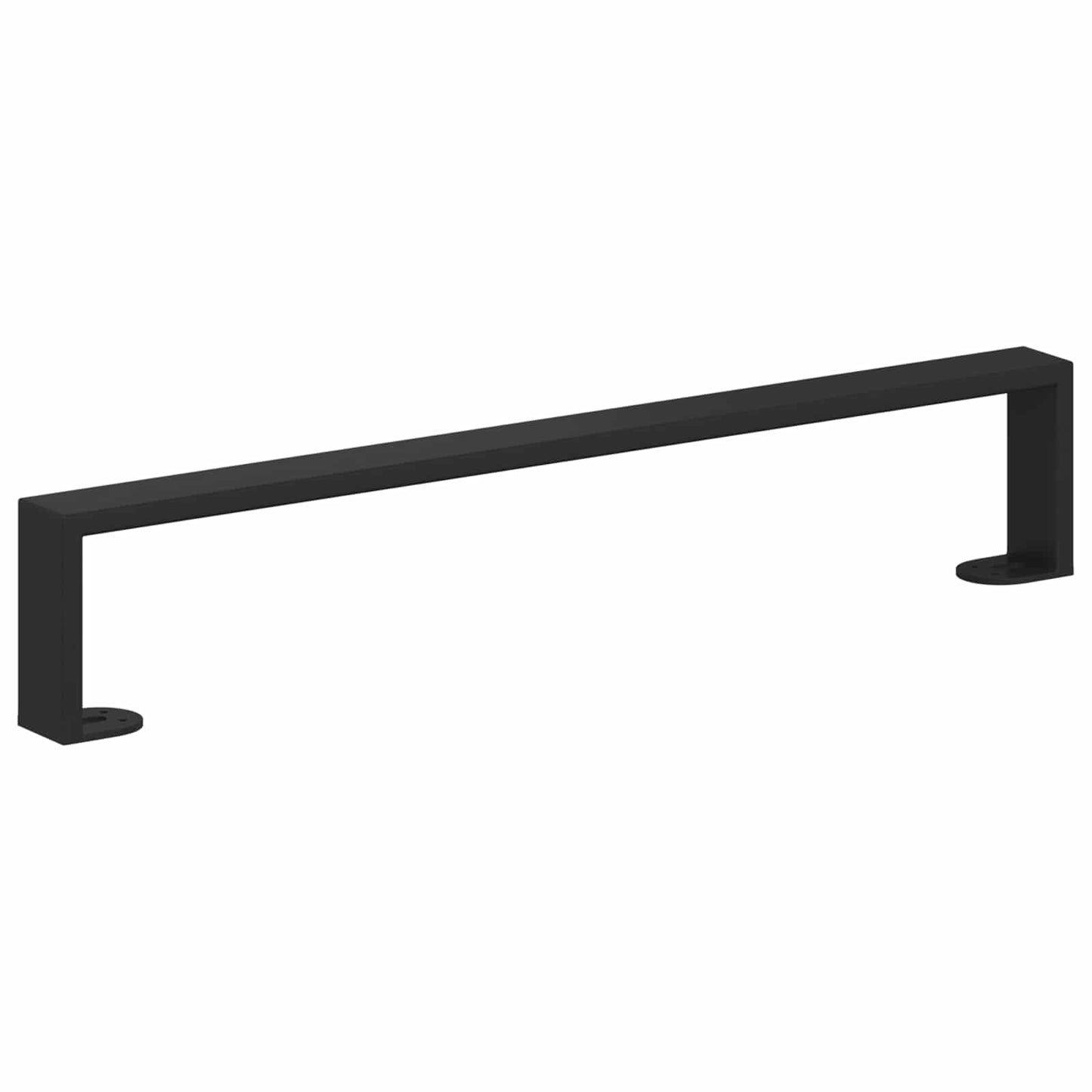 Møbelføtter 2 pcs Svart 546 x 40,5 x 100 mm Jern