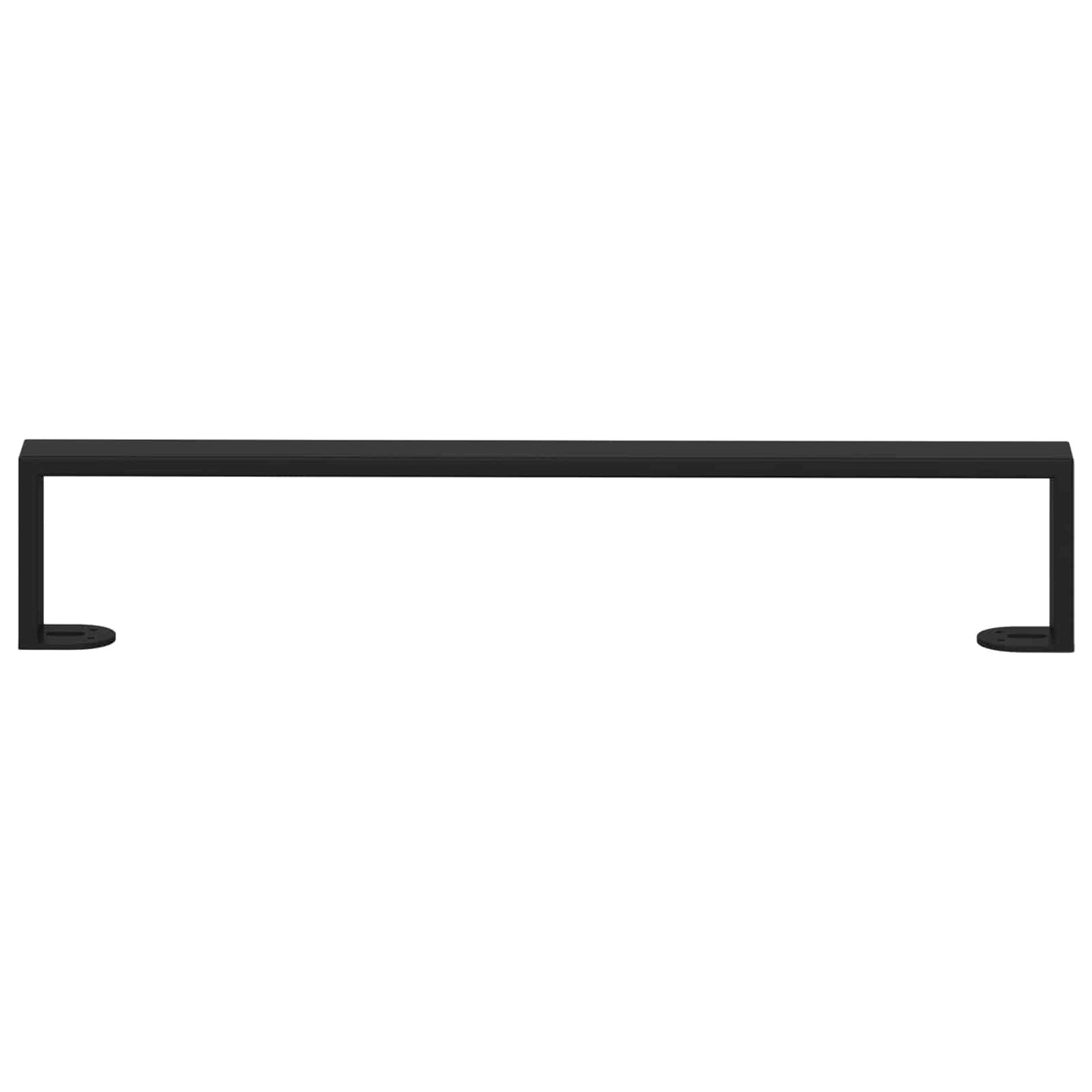 Møbelføtter 2 pcs Svart 546 x 40,5 x 100 mm Jern