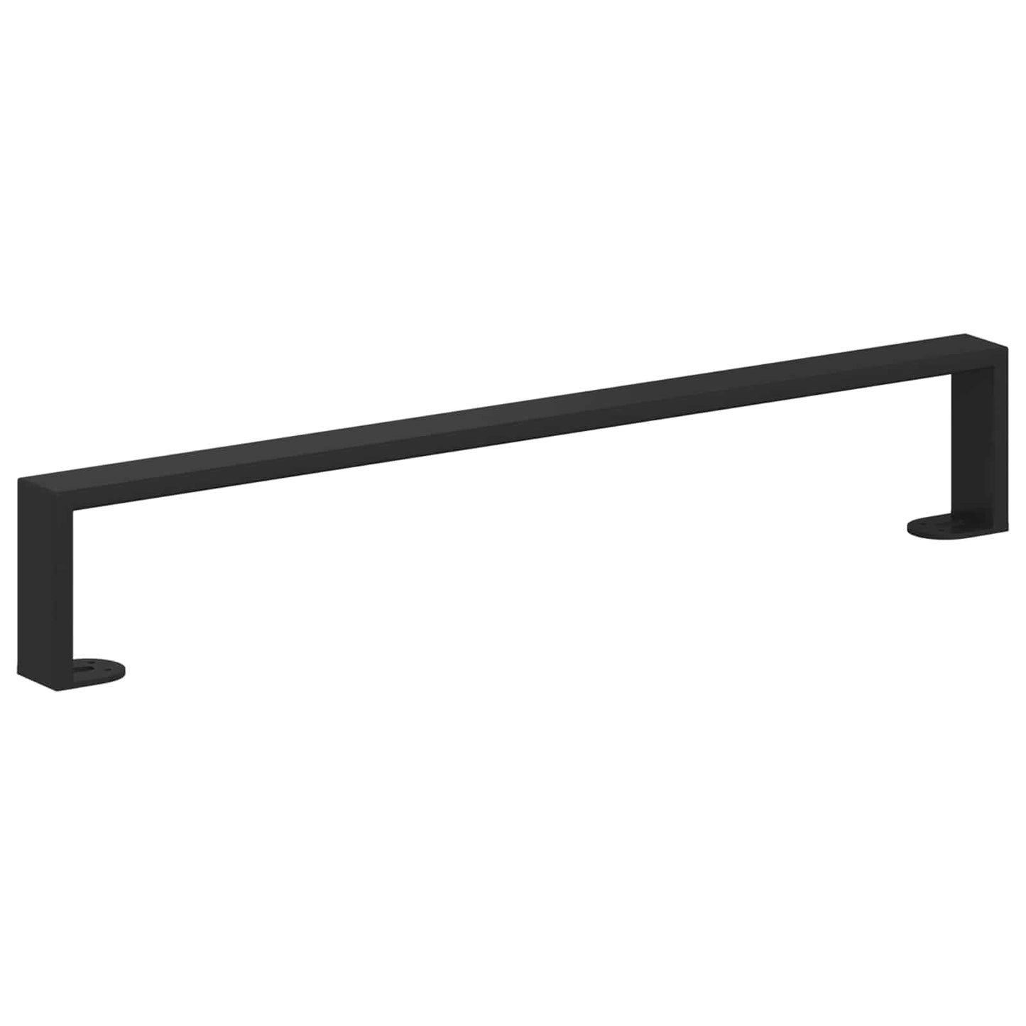 Møbelføtter 12 pcs Svart 596 x 40,5 x 100 mm Jern