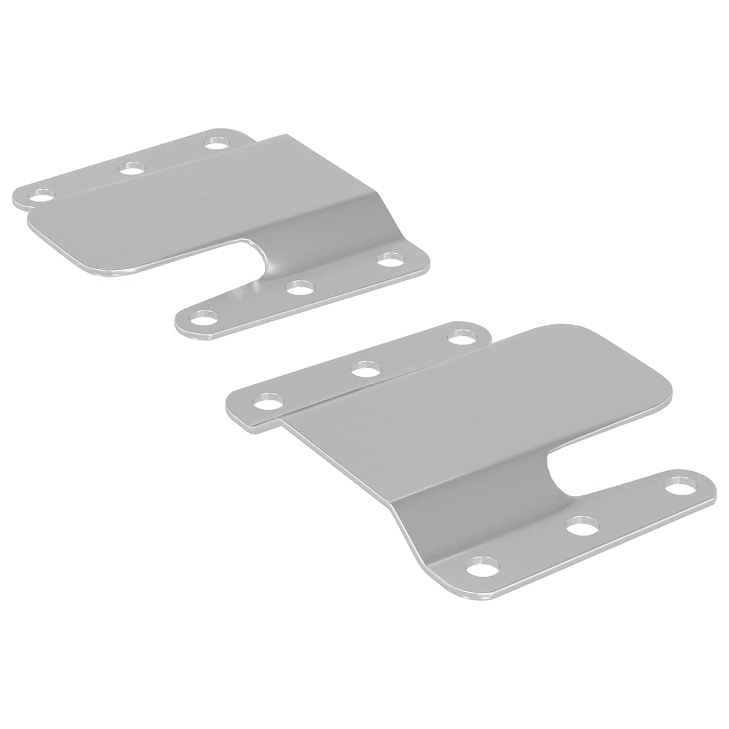 Flush Mount Bracket 2 pcs sølv 75 x 66 x 1,4 mm Stål