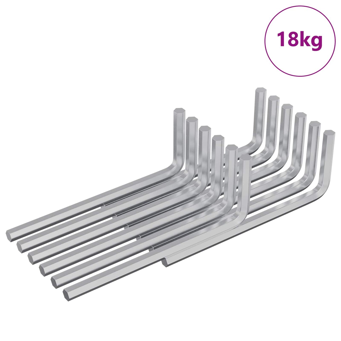 Unbrakonøkkel 4675 pcs sølv 20 x 52 mm Stål