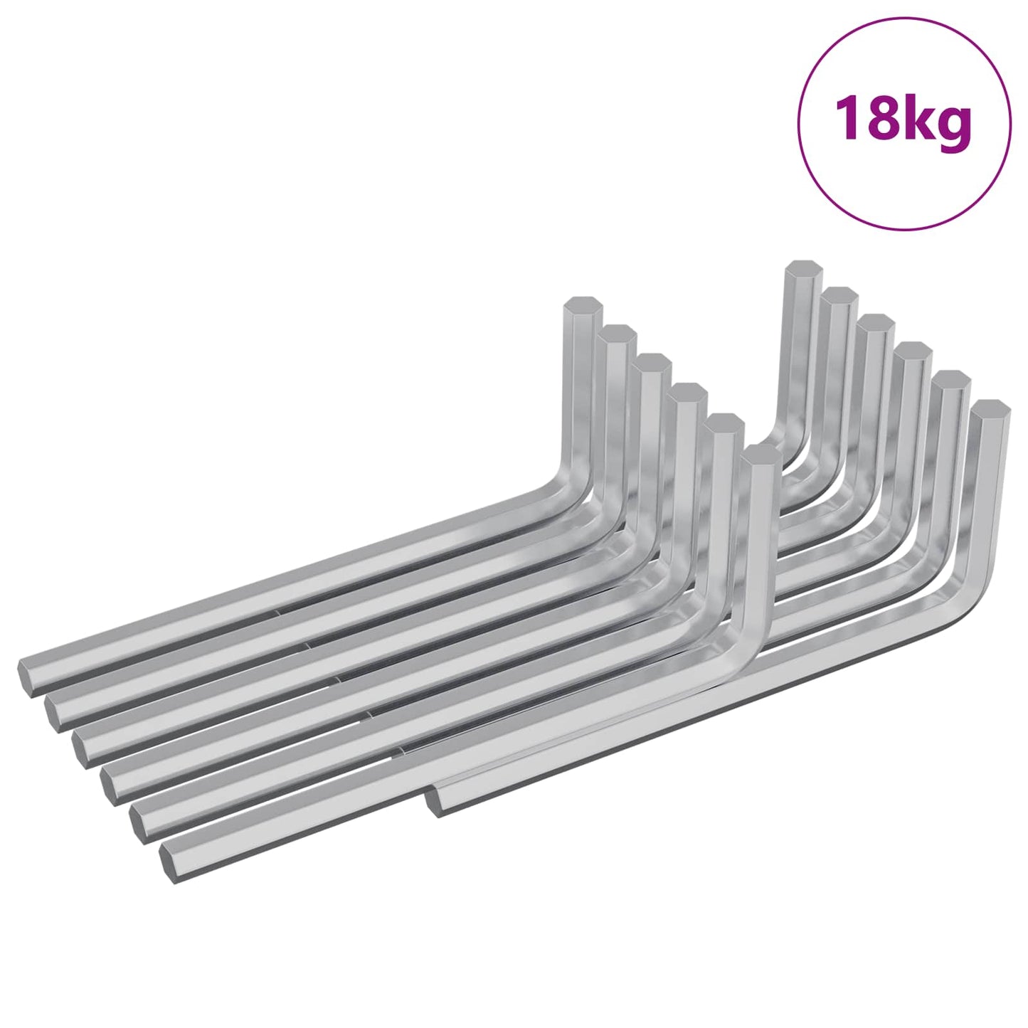 Unbrakonøkkel 2118 pcs sølv 22 x 66 mm Stål