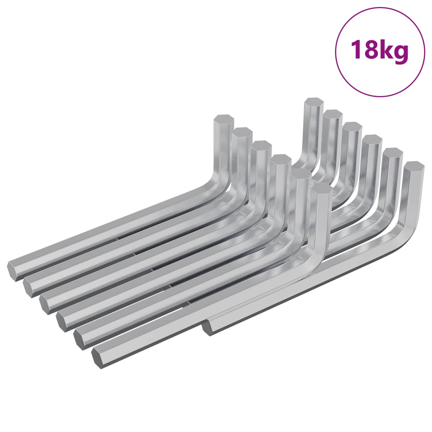 Unbrakonøkkel 1800 pcs sølv 32 x 86 mm Stål