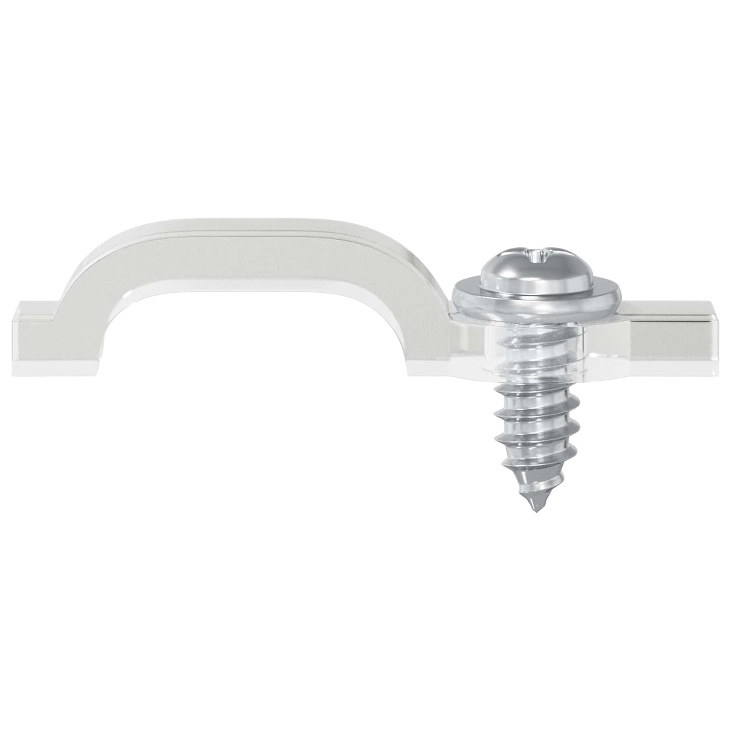 LED Strip Clips 23,8 mm 12 pcs Gjennomsiktig Plast og Jern