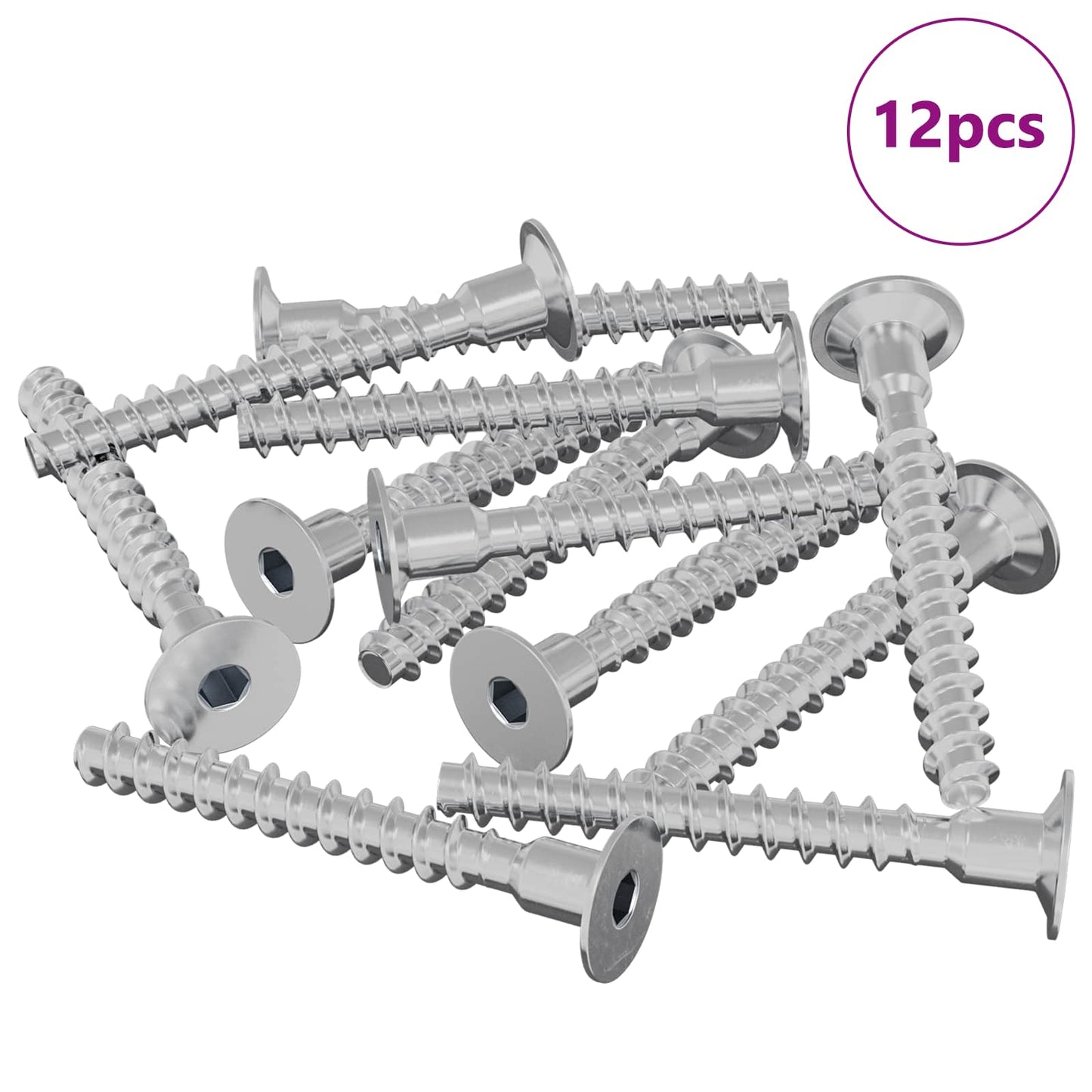 Skrue 12 pcs Sinkbelagt 5 x 40 mm Jern
