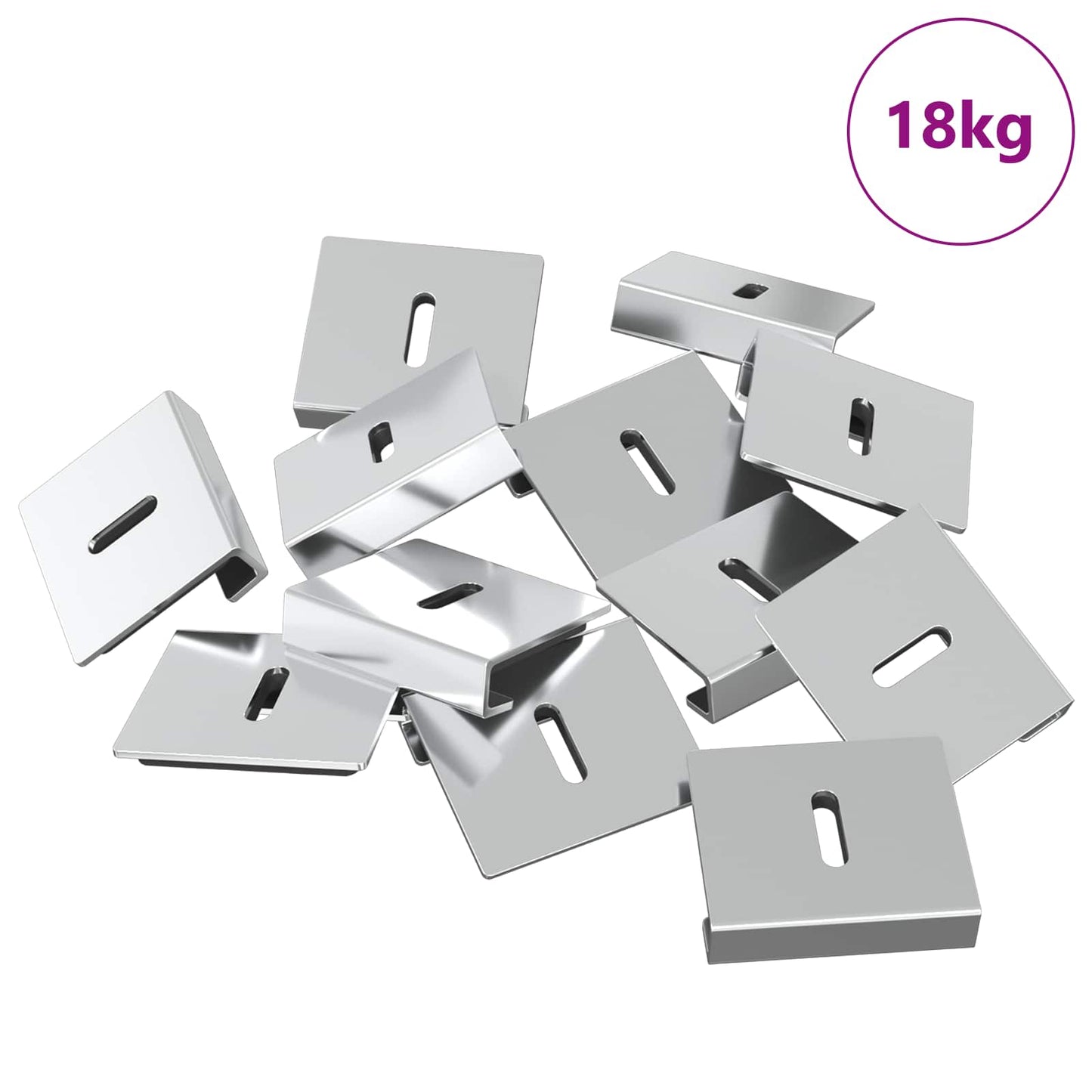 Speilhenger Brakett 340 pcs Nikkel 35 x 30 x 8,3 mm Stål
