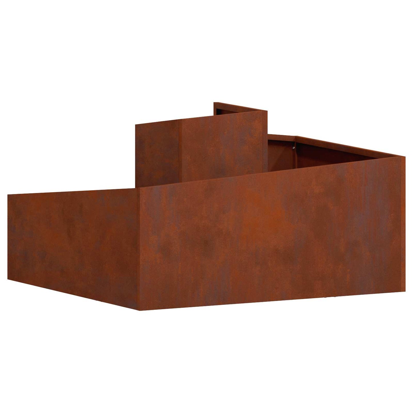 Hageblomsterpotte Brun 80 x 80 x 50 cm Cortenstål