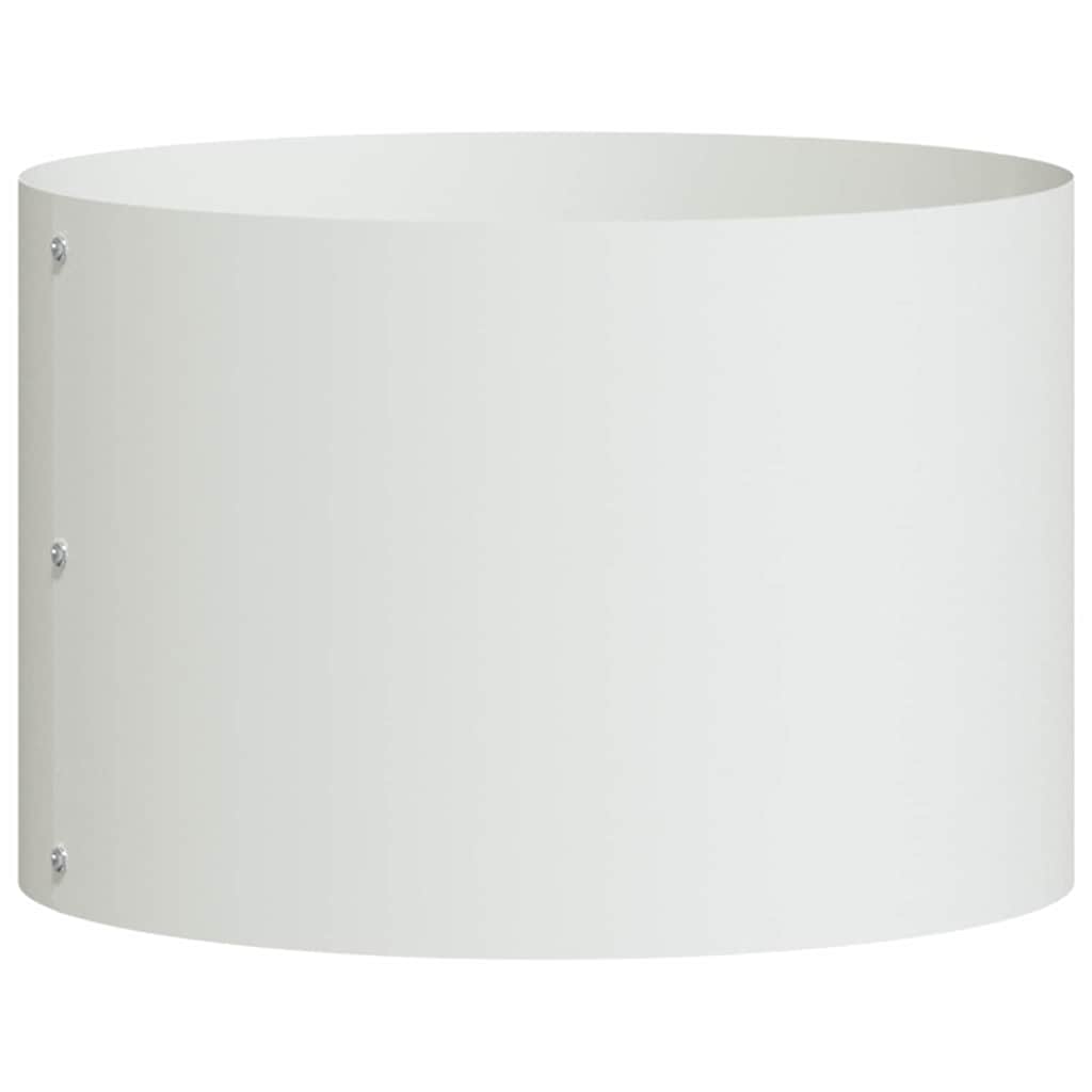 Plante ring Hvit 30 x 30 x 20 cm Kaldvalsestål