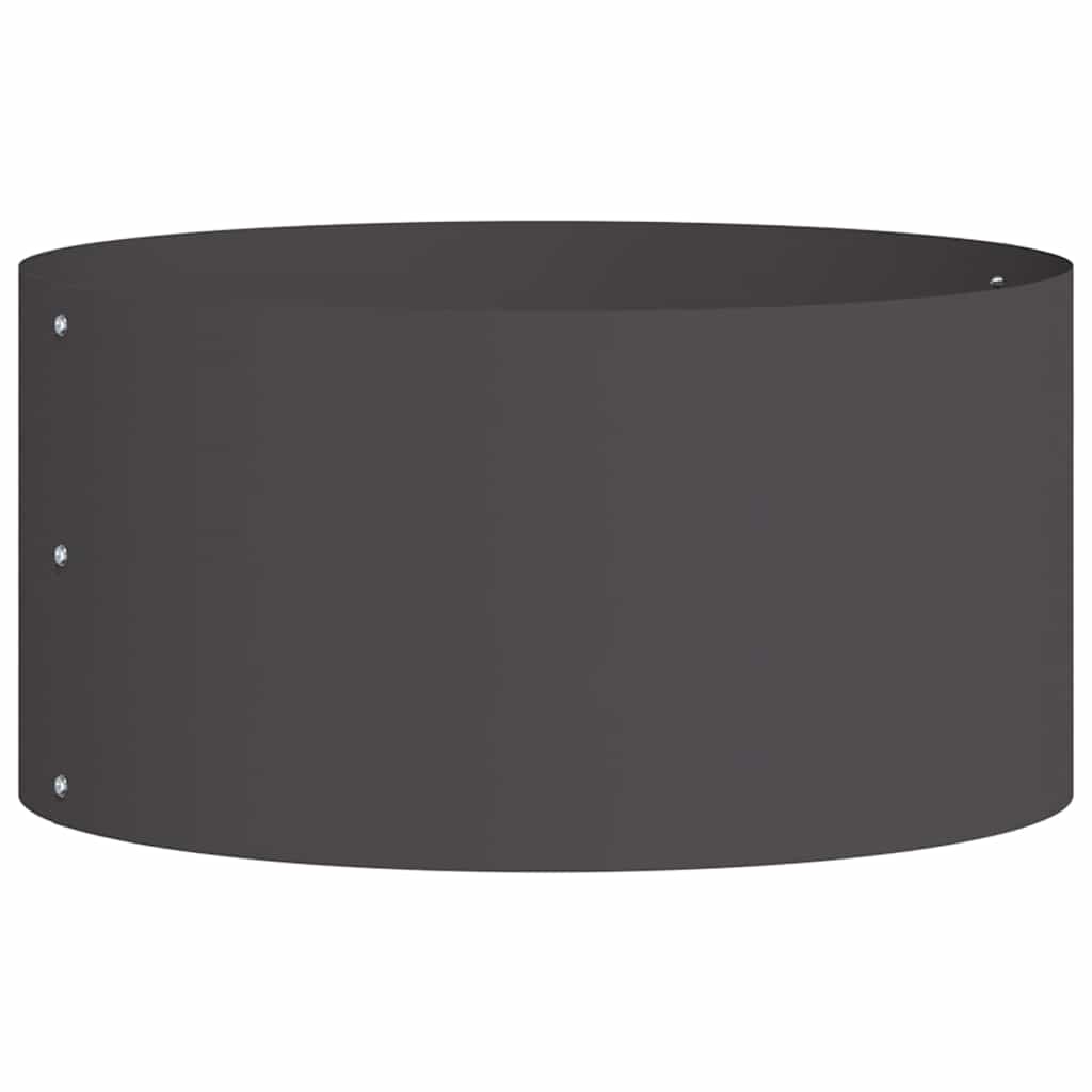 Plante ring Svart 40 x 40 x 20 cm Kaldvalsestål