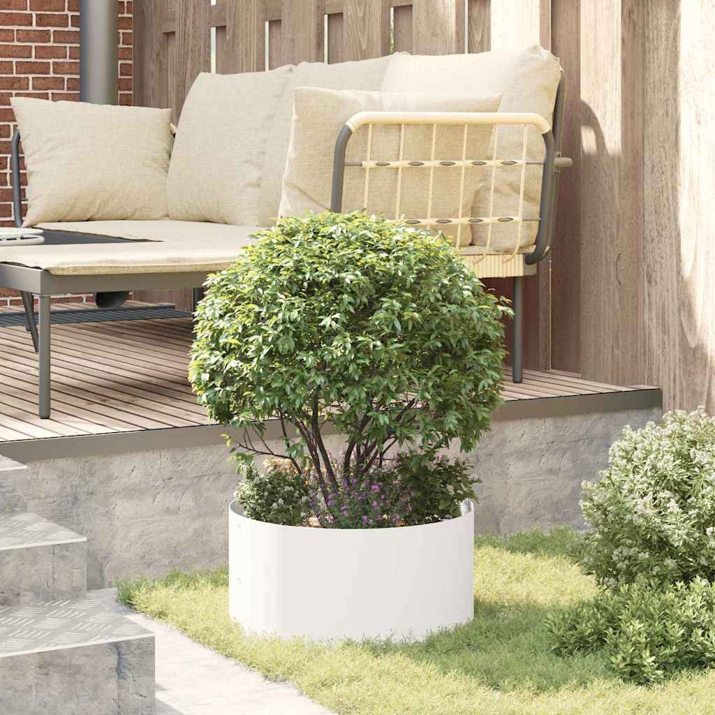 Plante ring 5 pcs Hvit 40 x 40 x 20 cm Kaldvalsestål