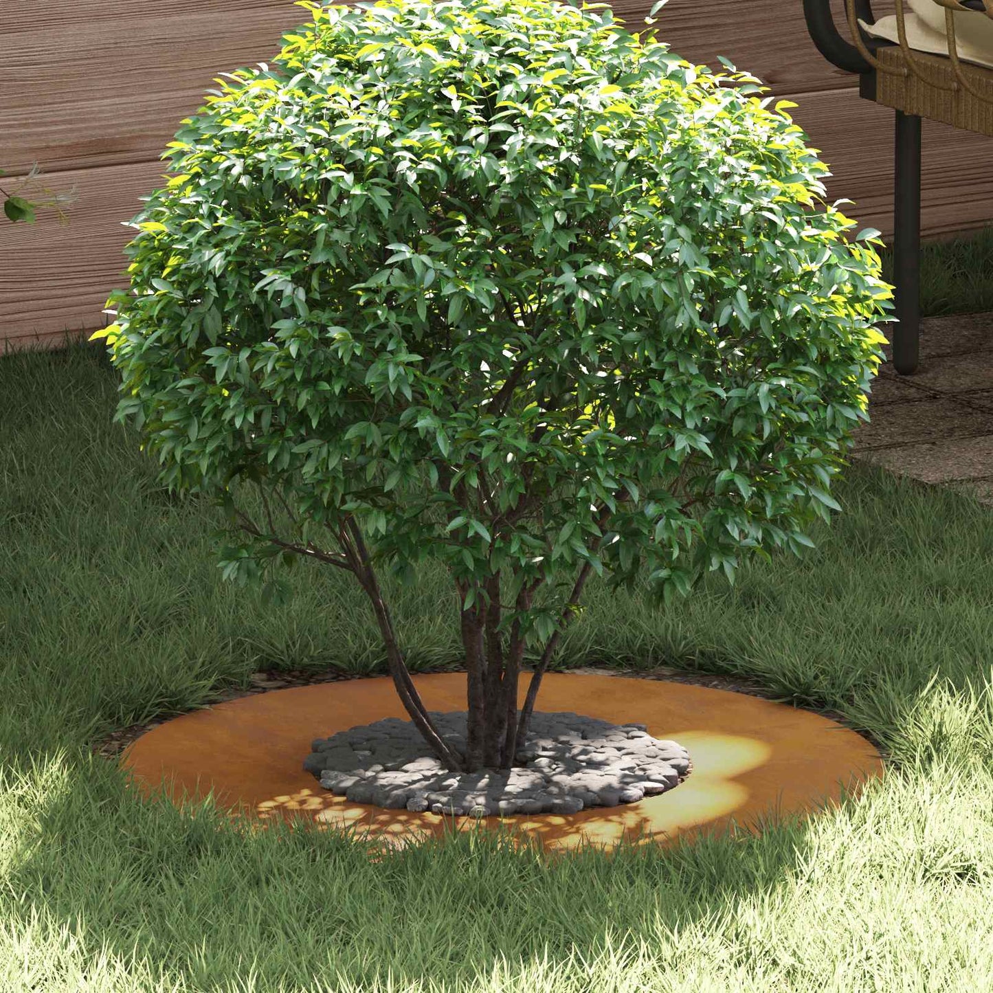 passende for Flat Tre Ring Brun Ø30 / 60 cm Cortenstål