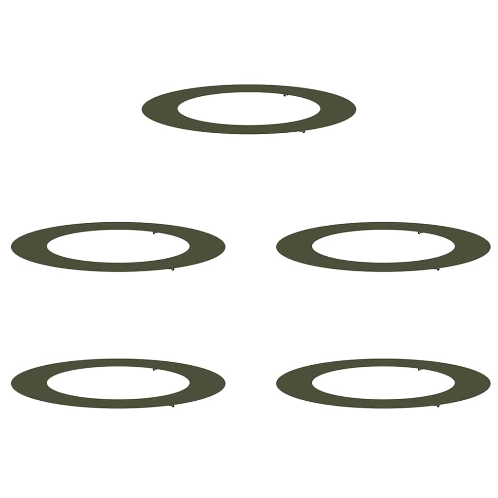 passende for Flat Tre Ringer 5 pcs Olivengrønn Ø60 / 90 cm Stål