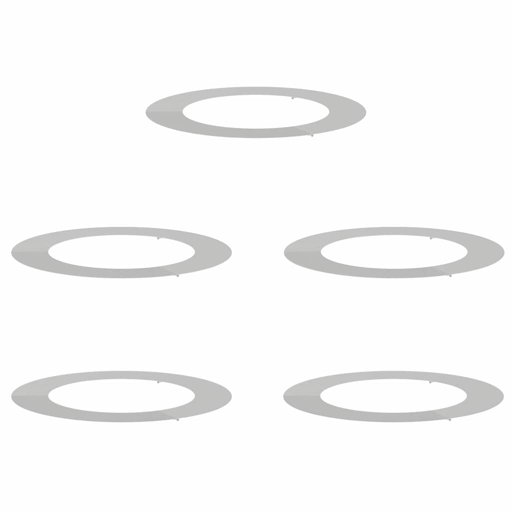 passende for Flat Tre Ringer 5 pcs sølv Ø60 / 90 cm