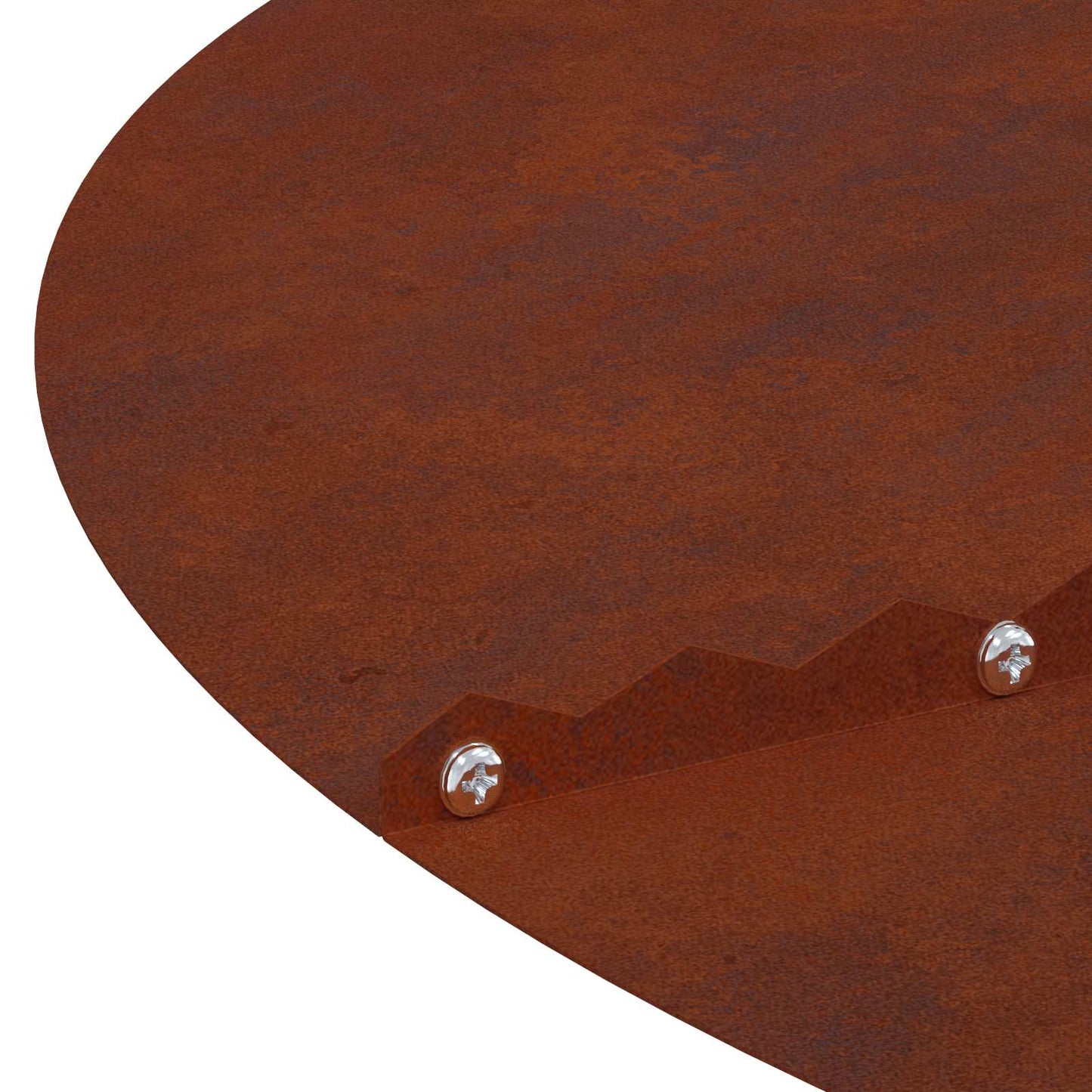 passende for Flat Tre Ring Brun Ø90 / 120 cm Cortenstål vidaXL