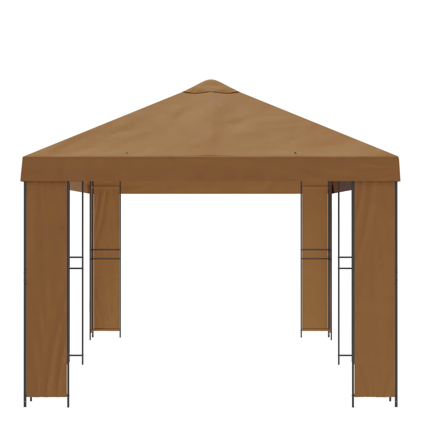 Hage Gazebo 6 x 3 m Beige Polyester og stål 190