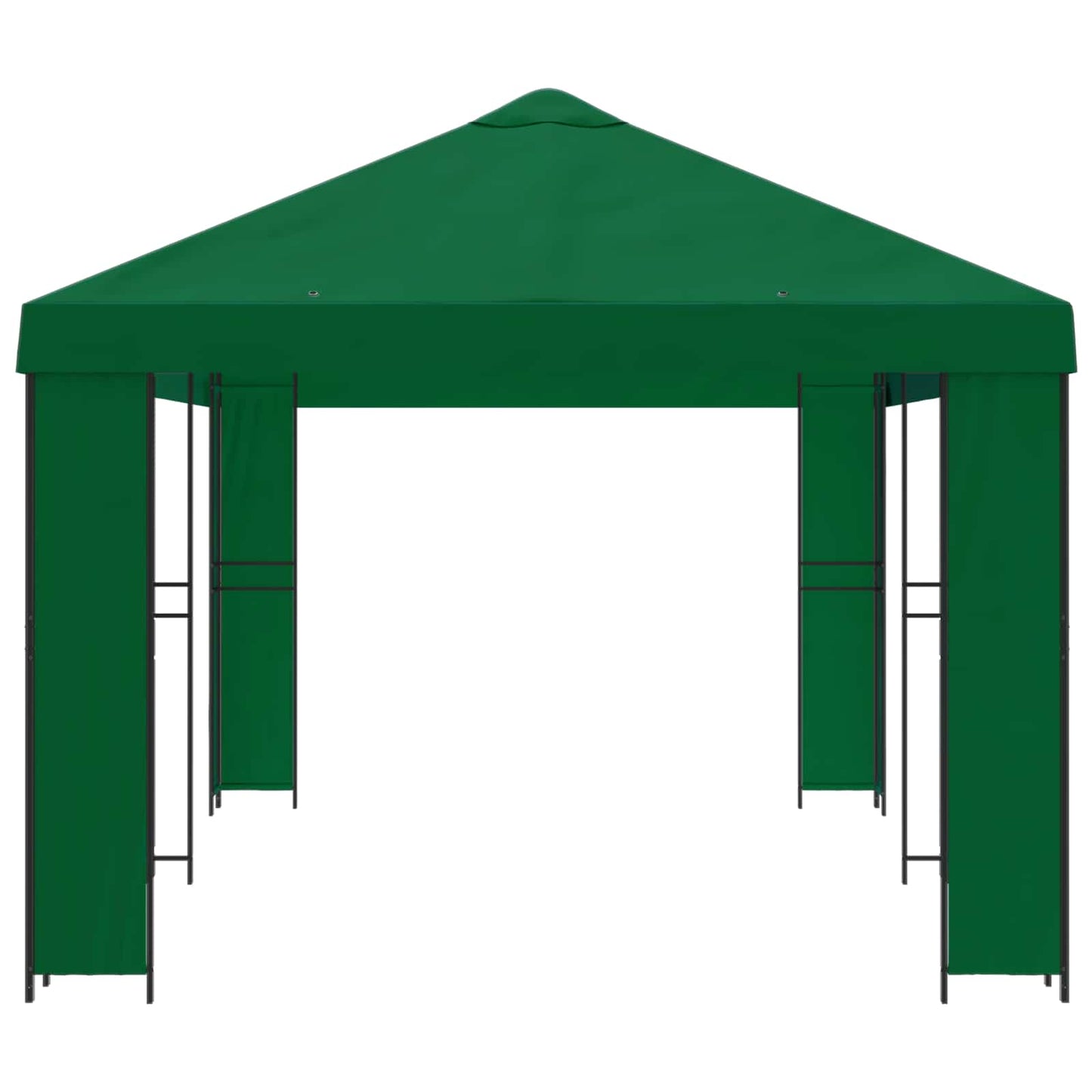Hage Gazebo 6 x 3 m Grønn Polyester og stål 190