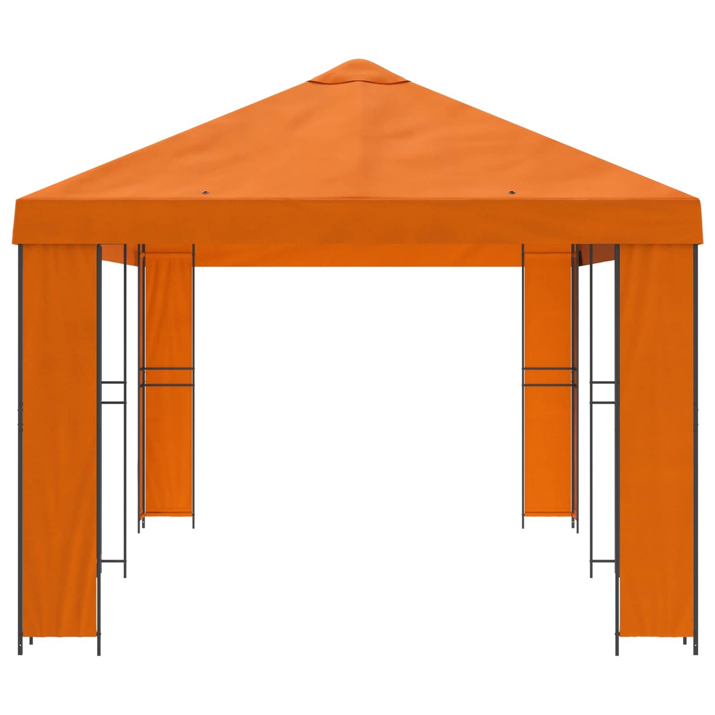 Hage Gazebo 6 x 3 m Oransje Polyester og stål 190