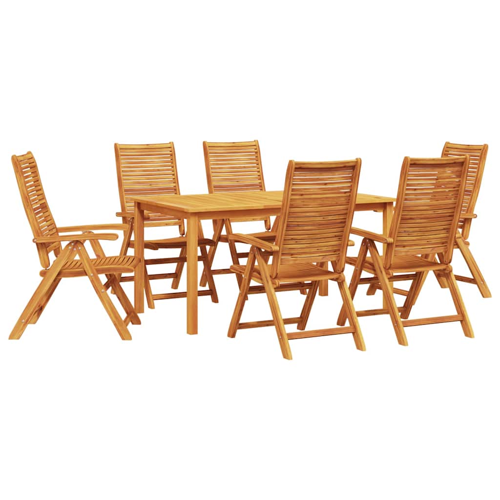 Hage Spisegruppe 7 pcs Brun Solid akasietre
