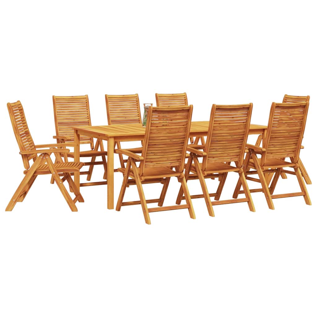 Hage Spisegruppe 9 pcs Brun Solid akasietre