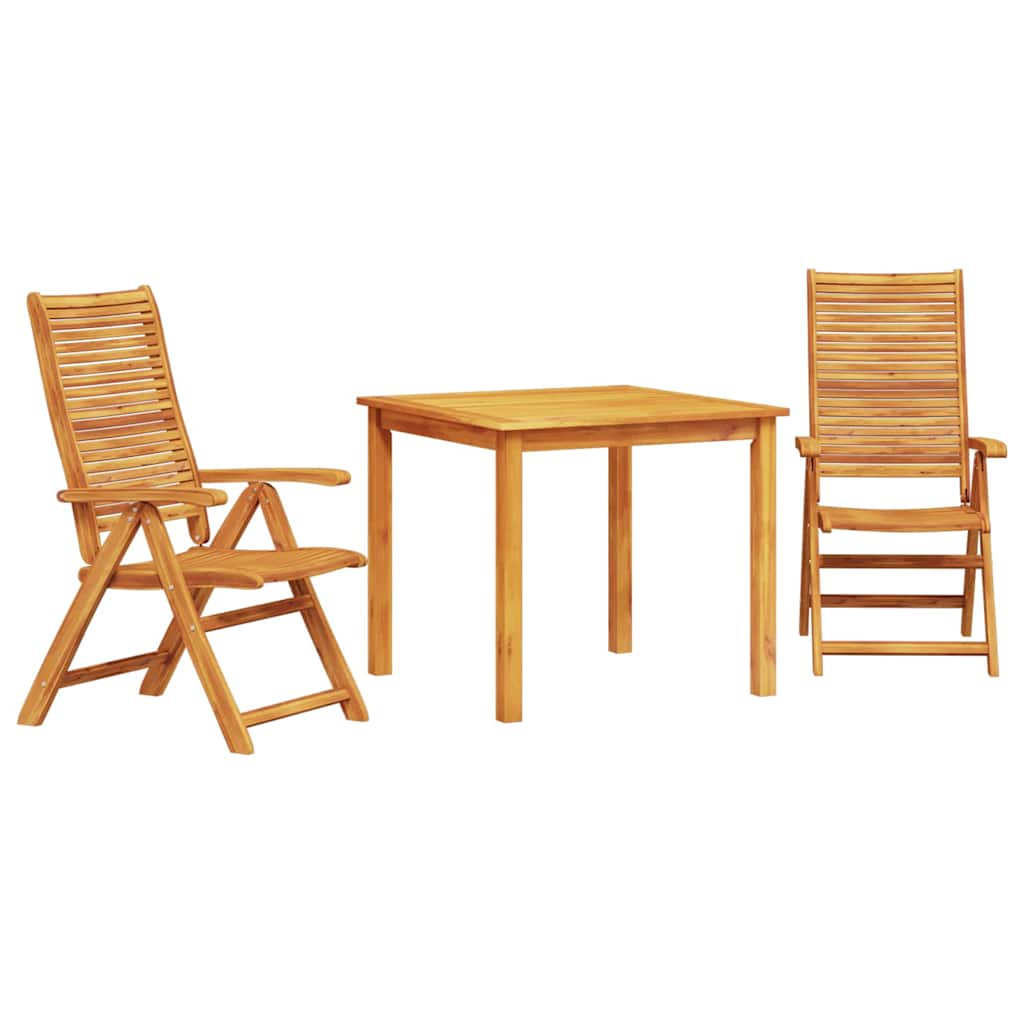 Hage Spisegruppe 3 pcs Brun Solid akasietre