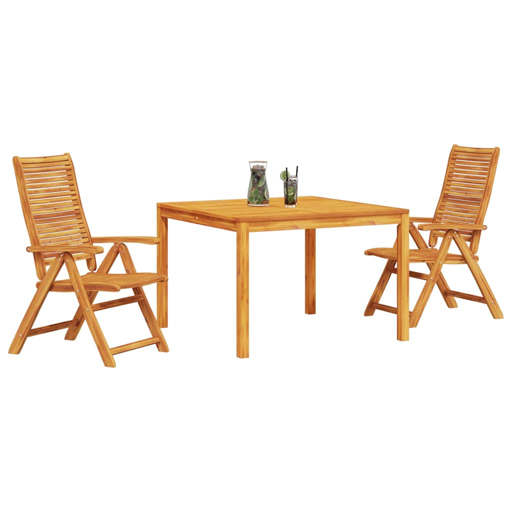 Hage Spisegruppe 3 pcs Brun Solid akasietre