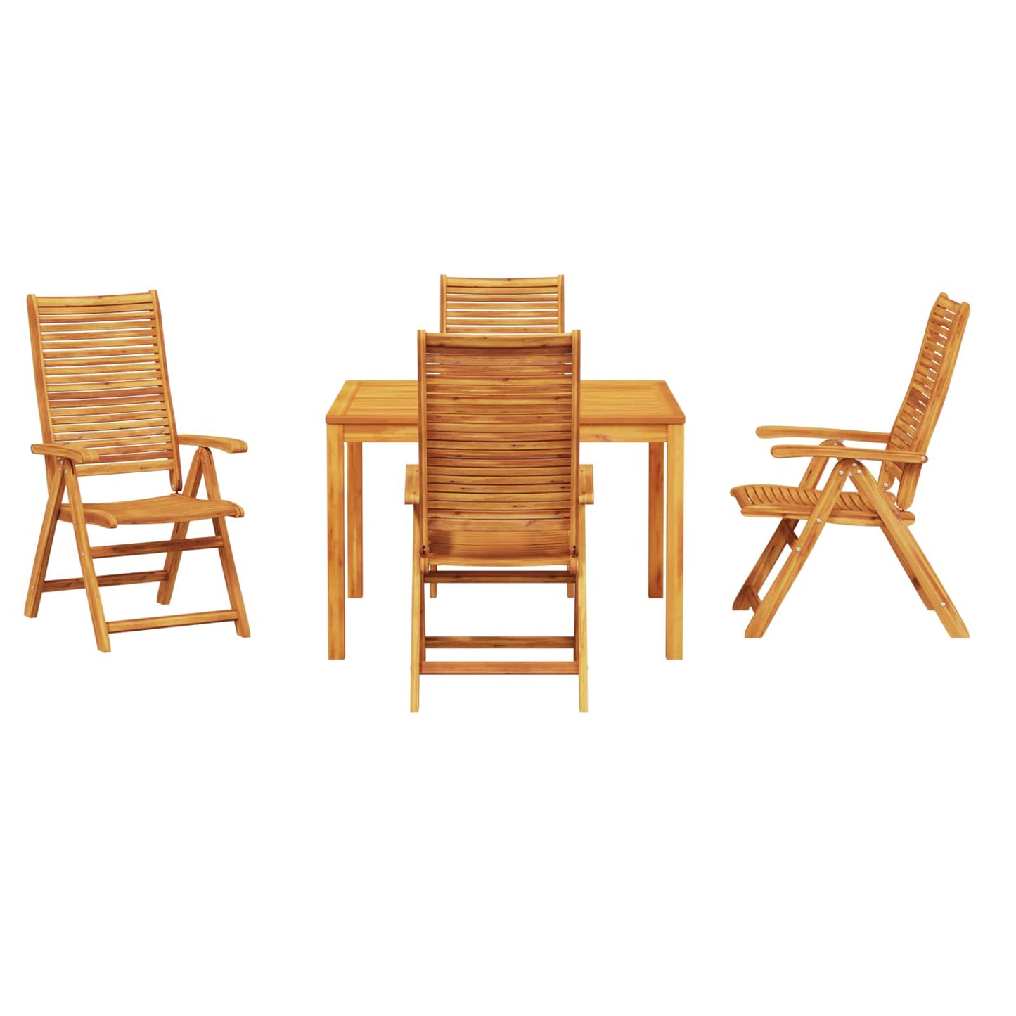 Hage Spisegruppe 5 pcs Brun Solid akasietre