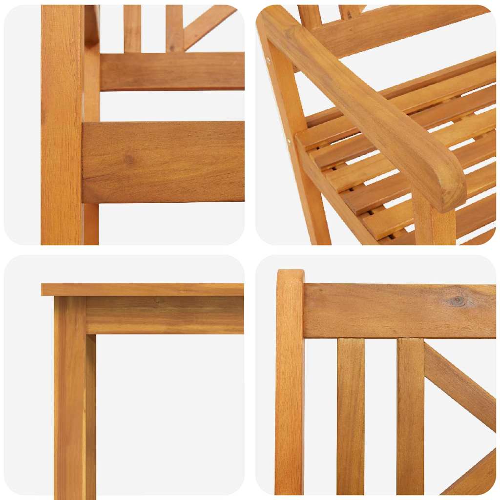 Hage Spisegruppe 7 pcs Brun Solid akasietre