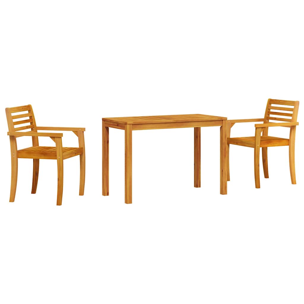 Hage Spisegruppe 3 pcs Brun Solid akasietre