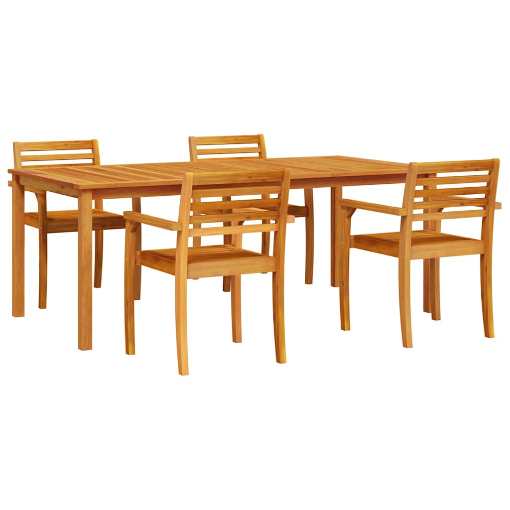 Hage Spisegruppe 7 pcs Brun Solid akasietre