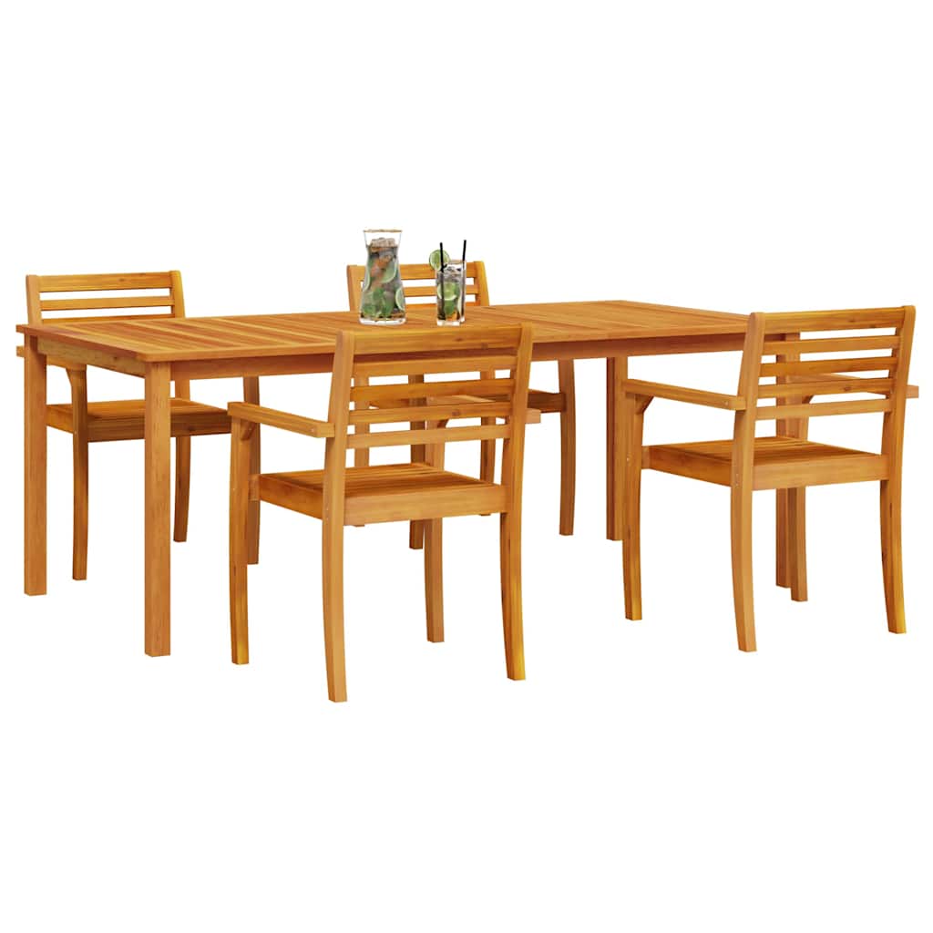 Hage Spisegruppe 7 pcs Brun Solid akasietre
